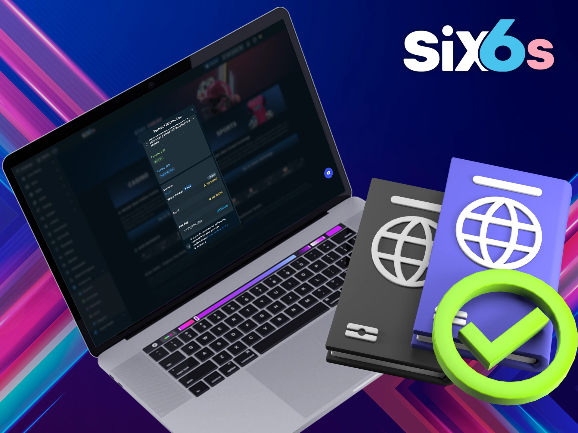 Complete all Six6s verification steps to take full advantage of the site.