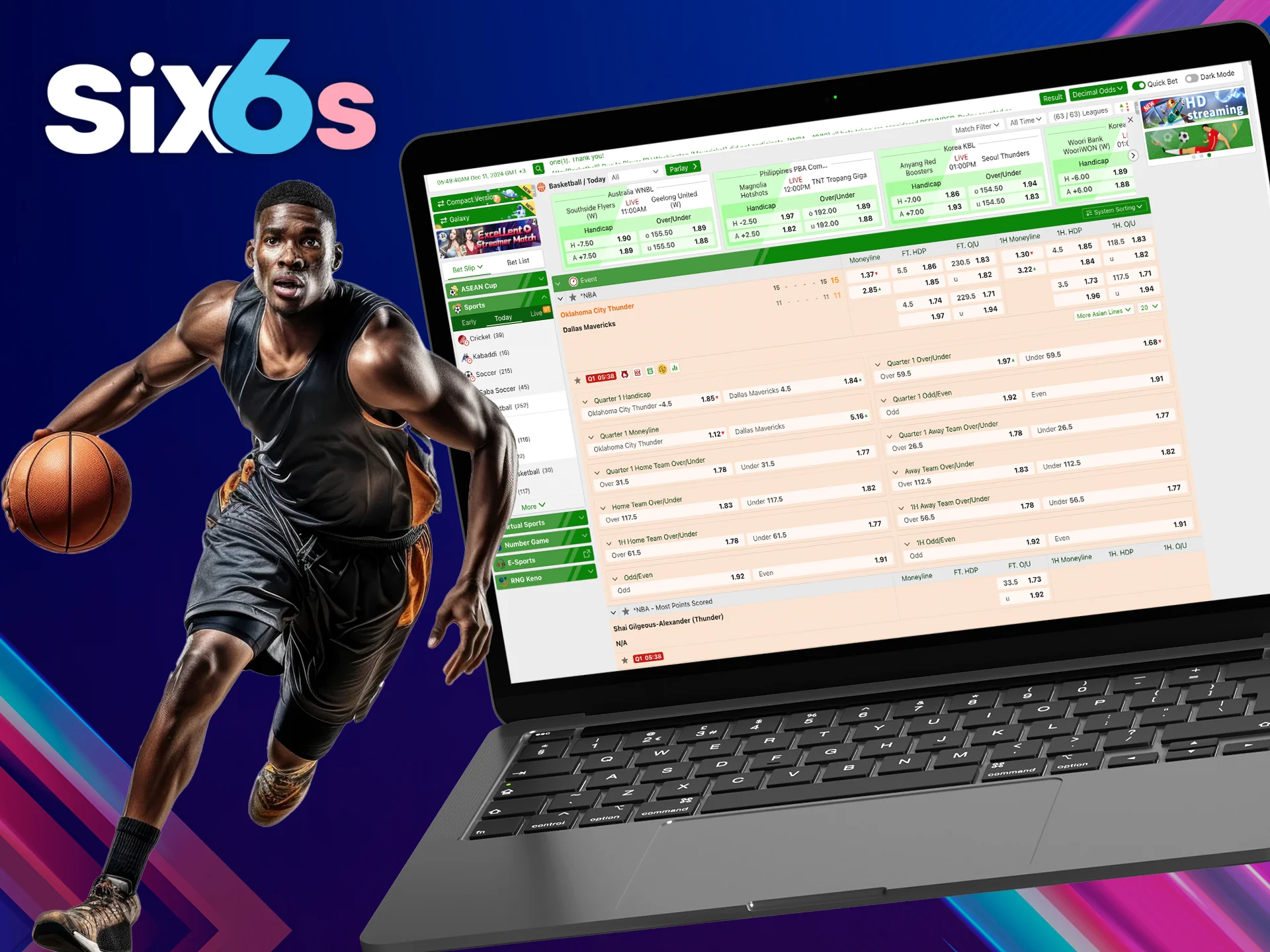 Bet on the best basketball team and win with the Six6s.