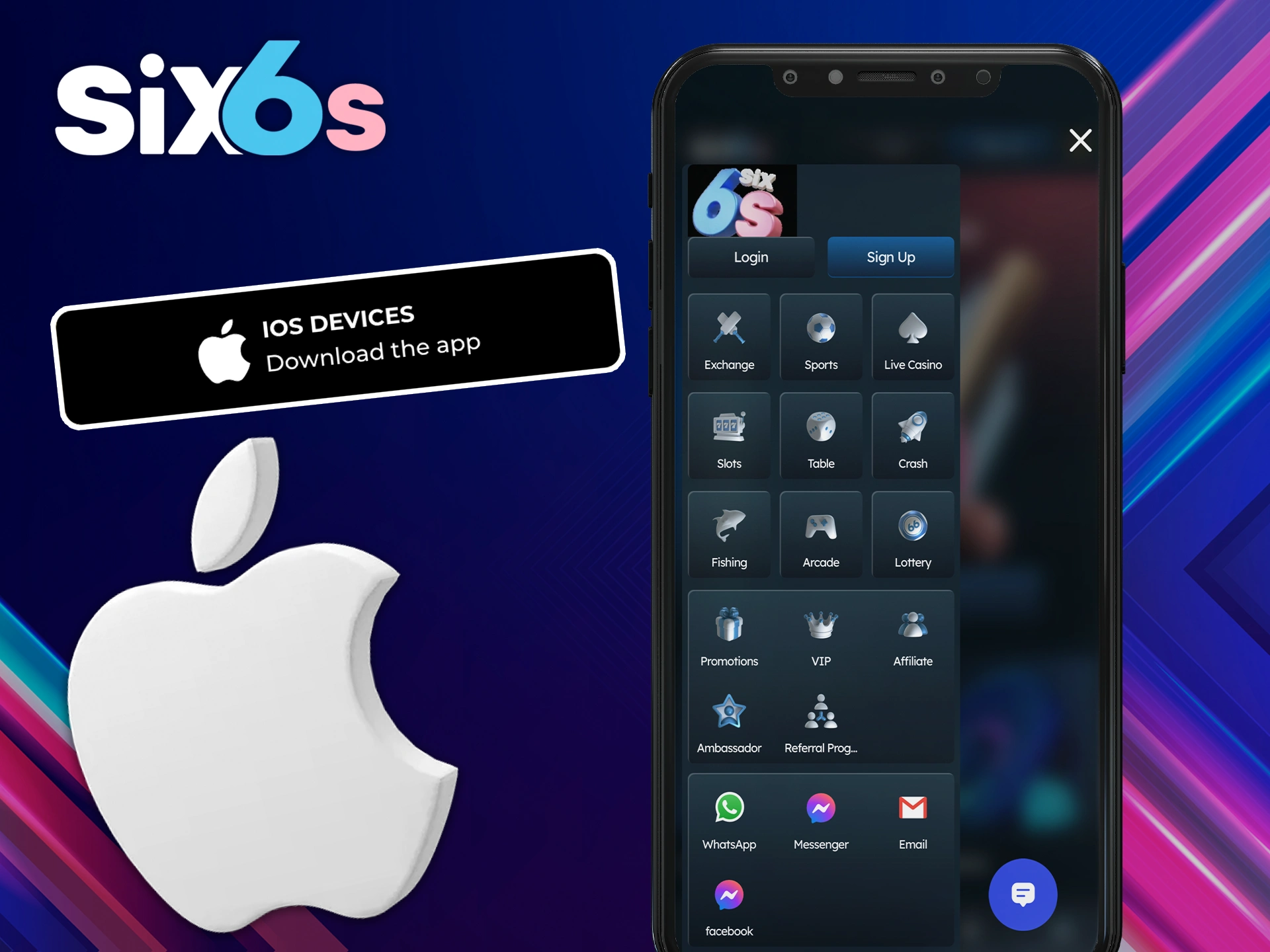 Install Six6s on your iOS device so you don't miss an important bet.