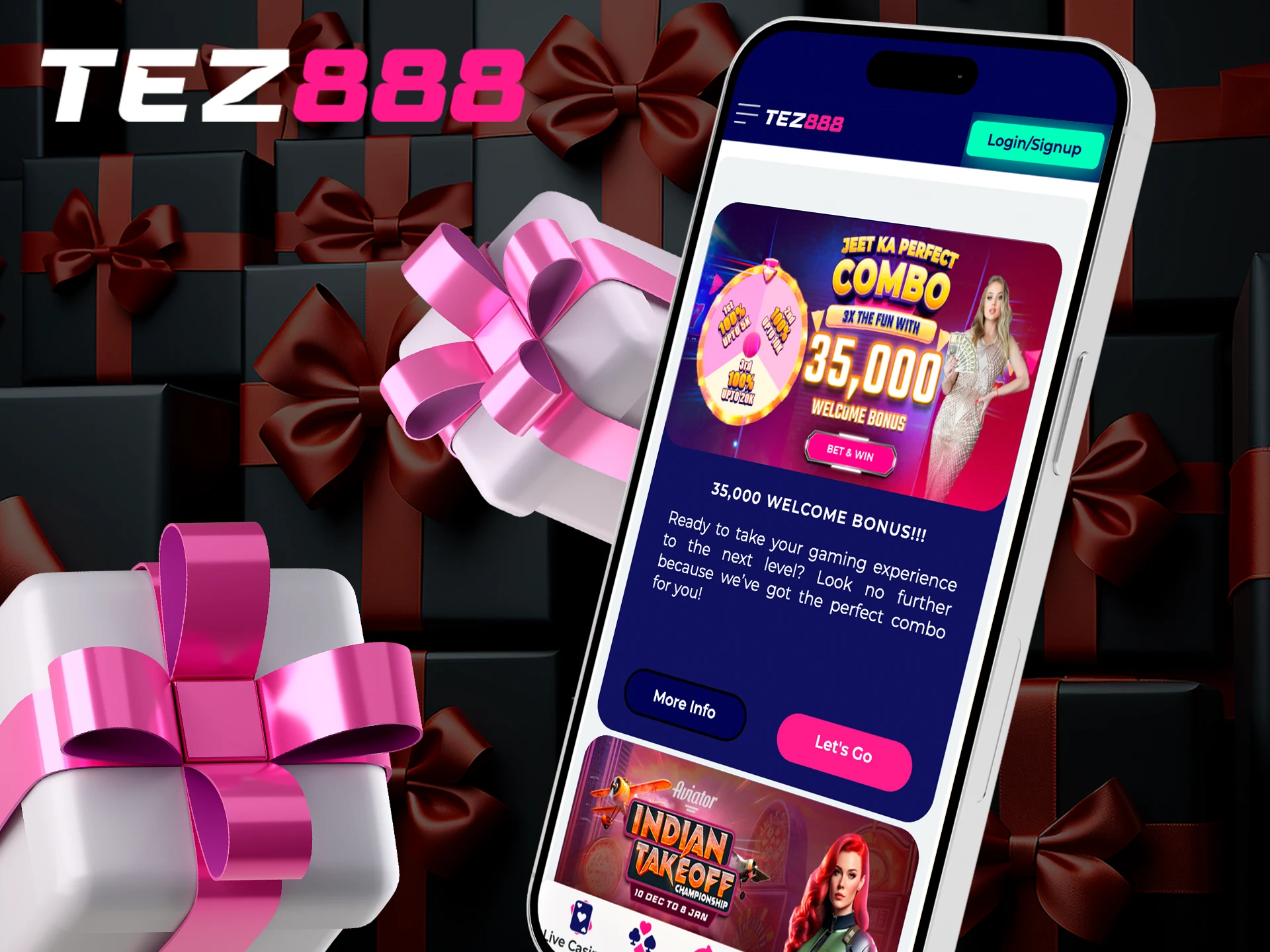 The welcome bonus from Tez888 is already waiting for you in the app.