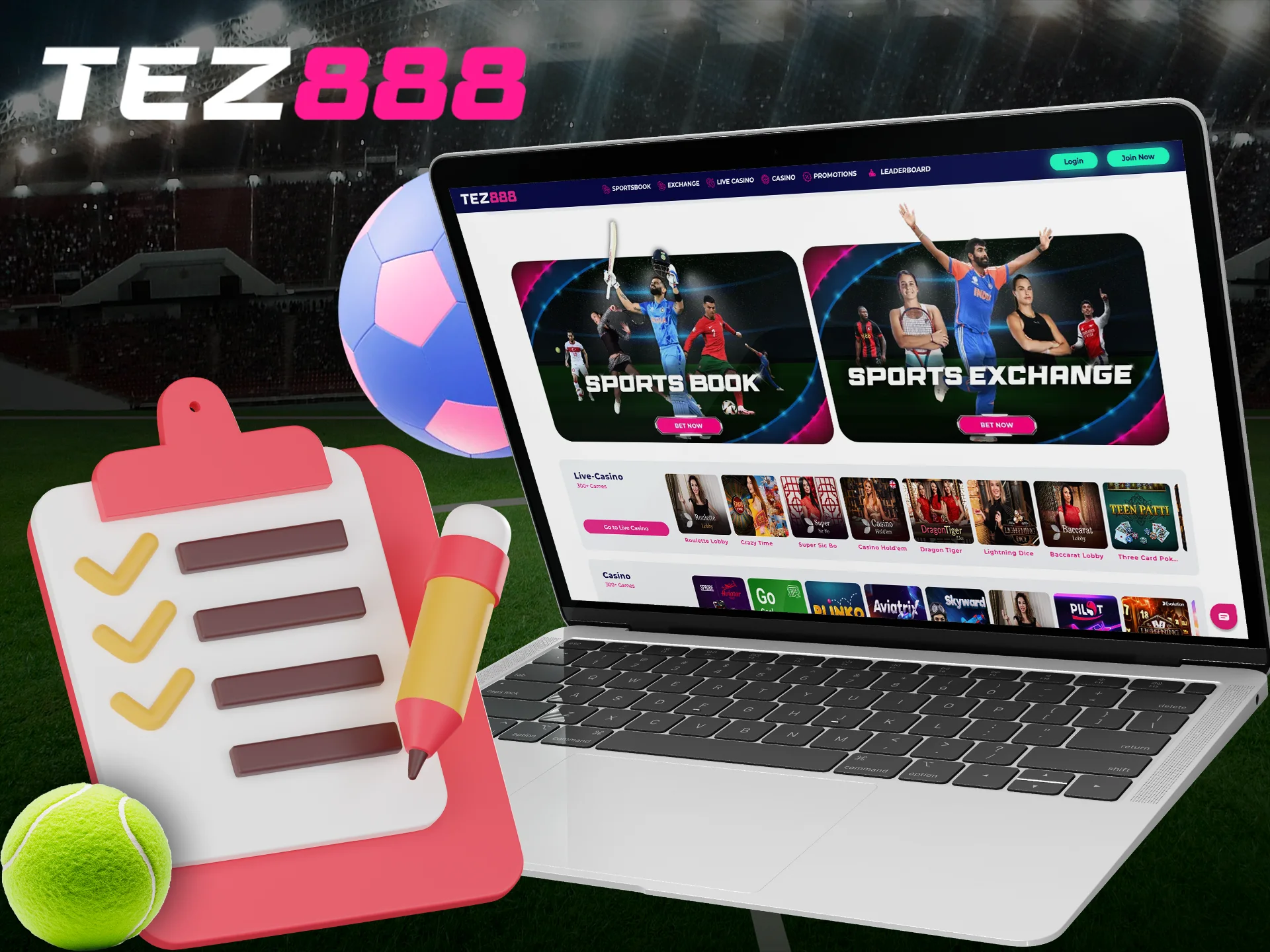 Choose the type of bet you need among the ones presented at Tez888.