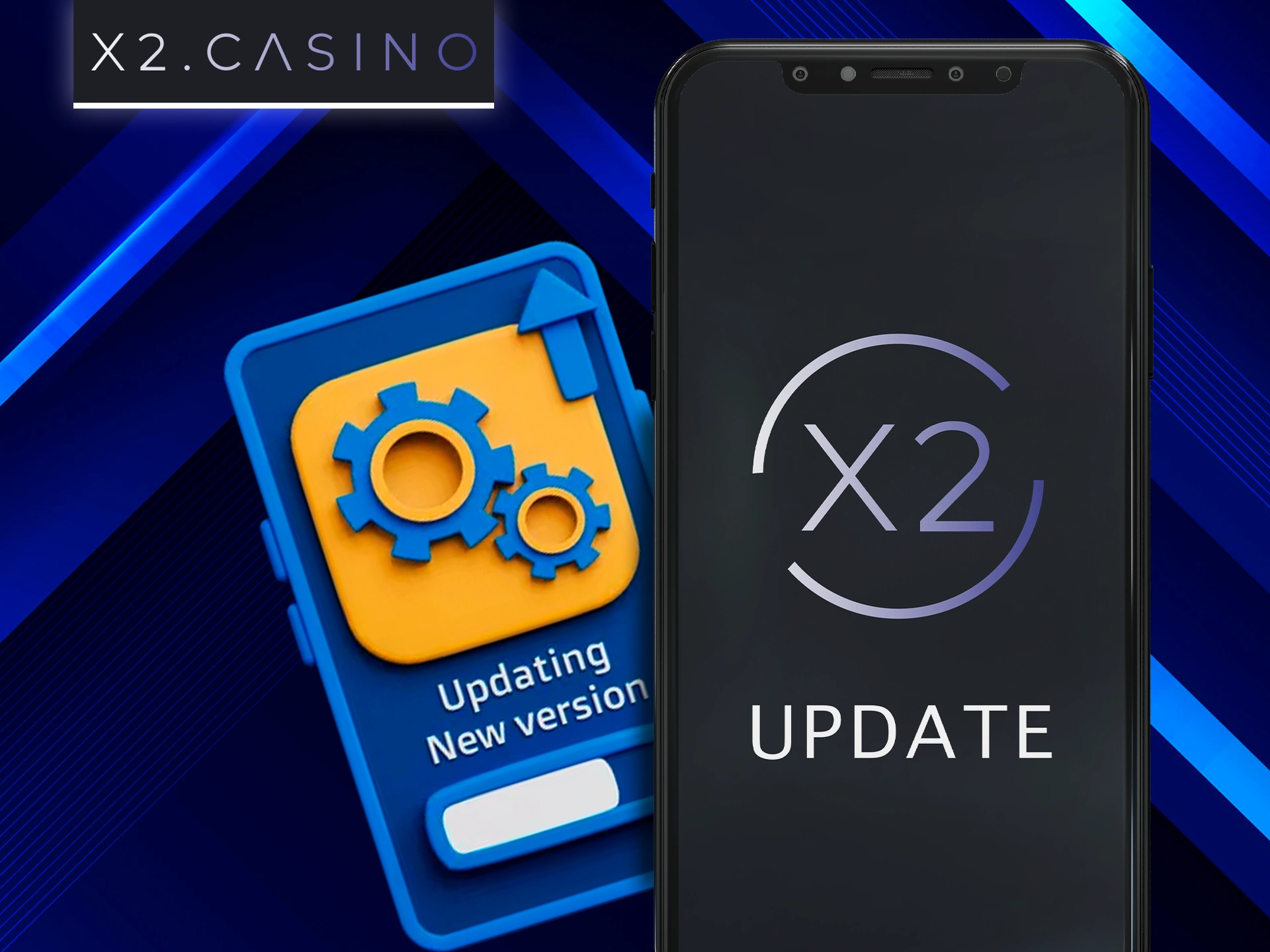 Check and update the app to the latest version for X2 Casino to work correctly.