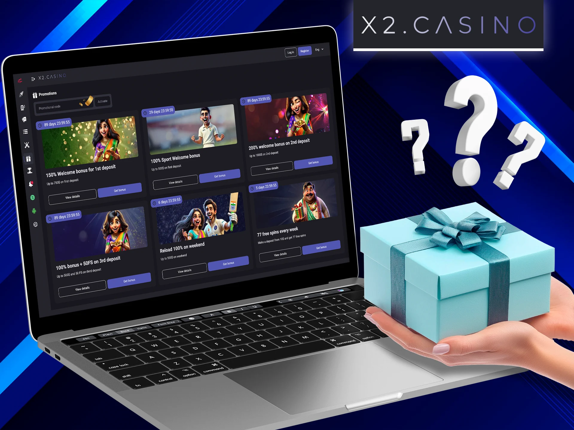 Learn how to get bonuses from X2 Casino.