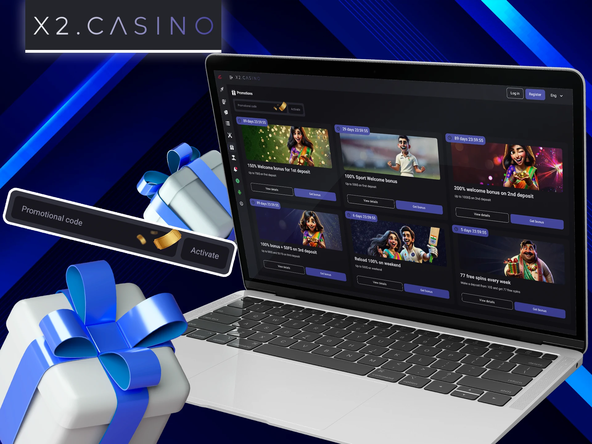 Explore and find more bonuses from X2 Casino.