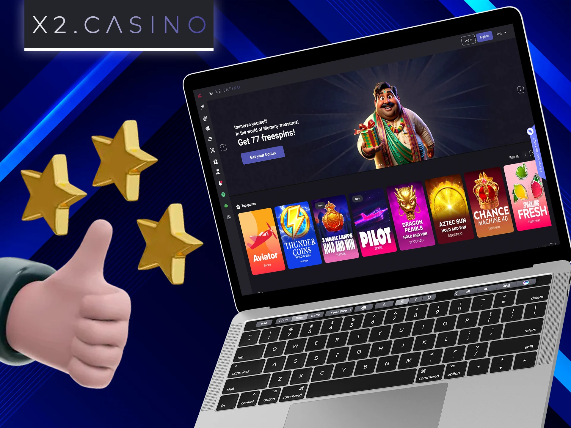 Learn the key benefits of playing at X2 Casino.