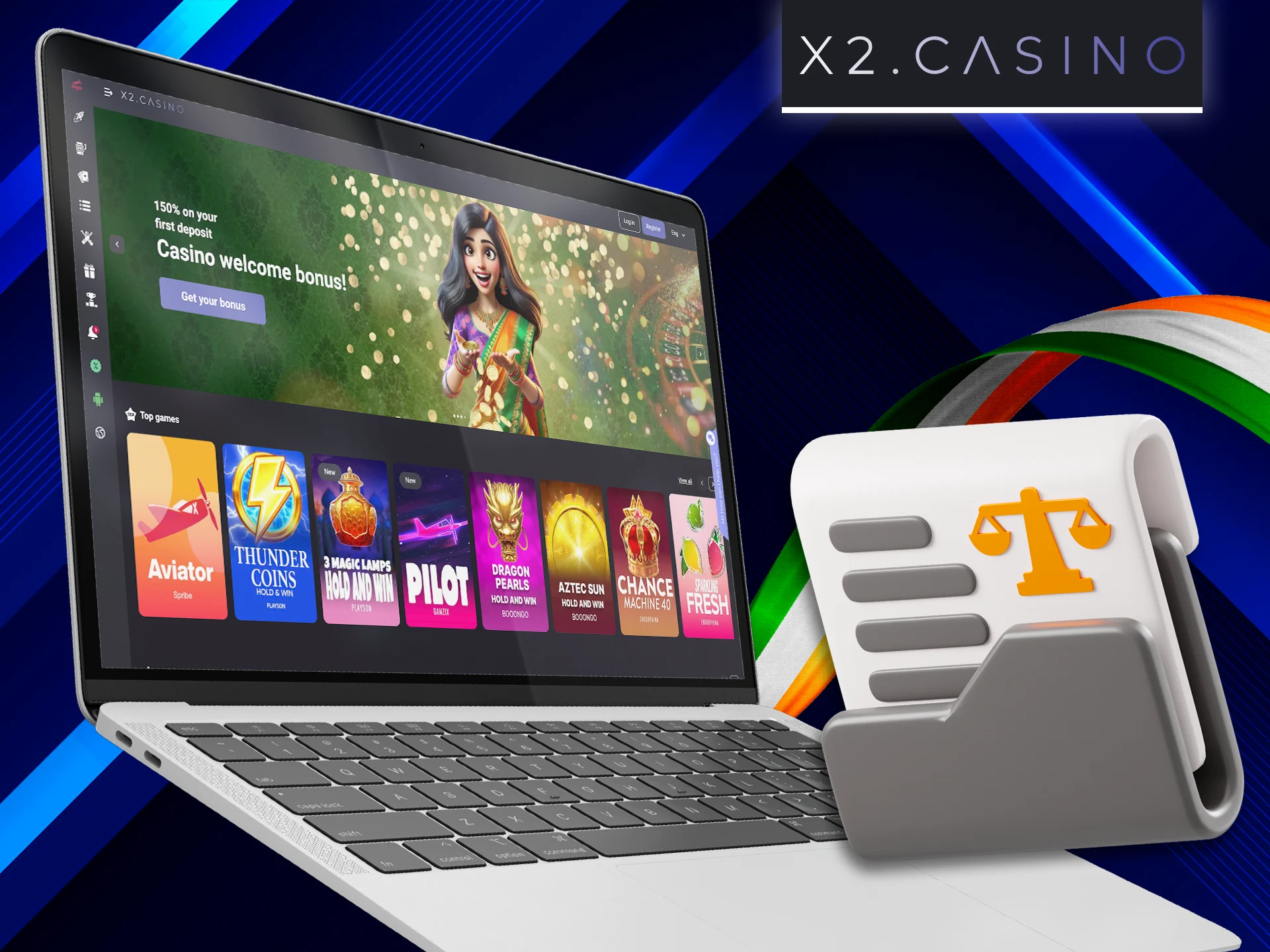 X2 Casino is fully legal and official in India.