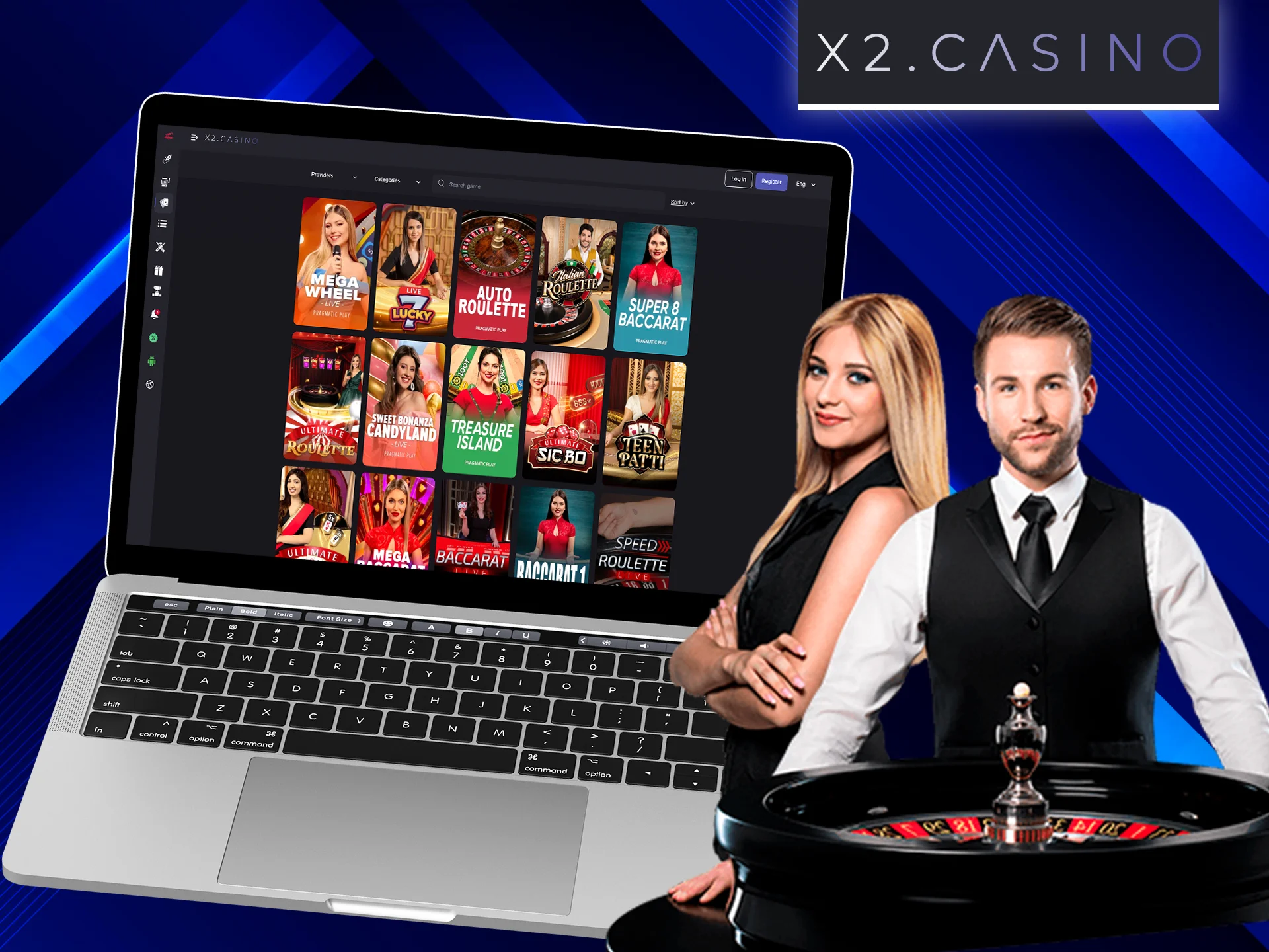 Move to the winning team by betting on live casino at X2 Casino.