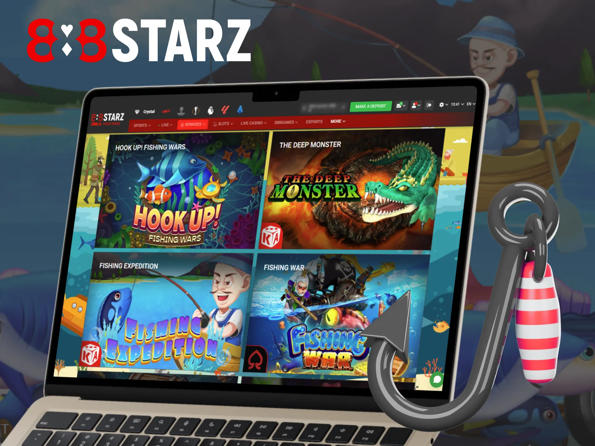 The fishing games on 888Starz provide a delightful and thrilling gaming adventure.