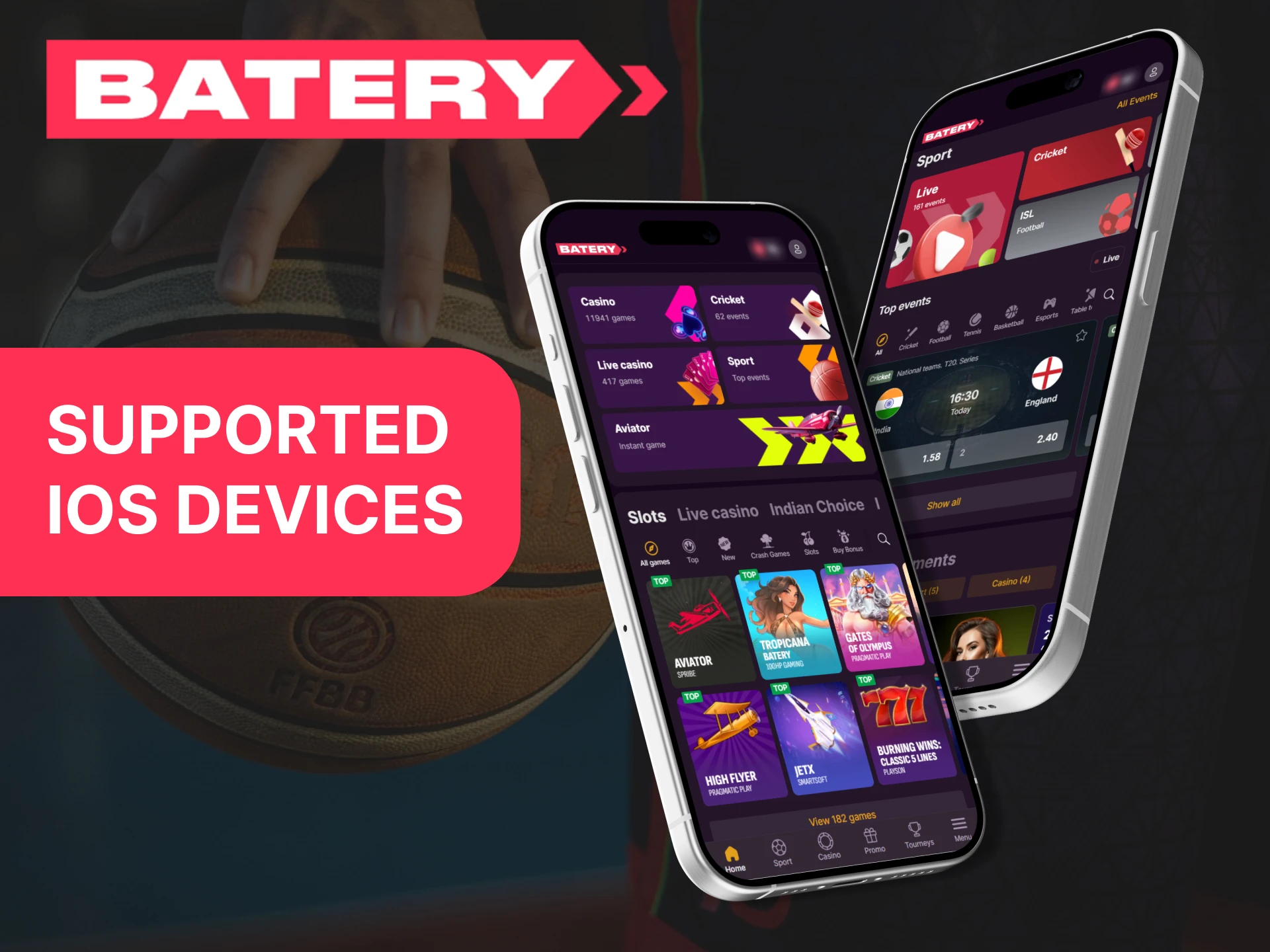 The Batery app operates seamlessly across any iOS devices.