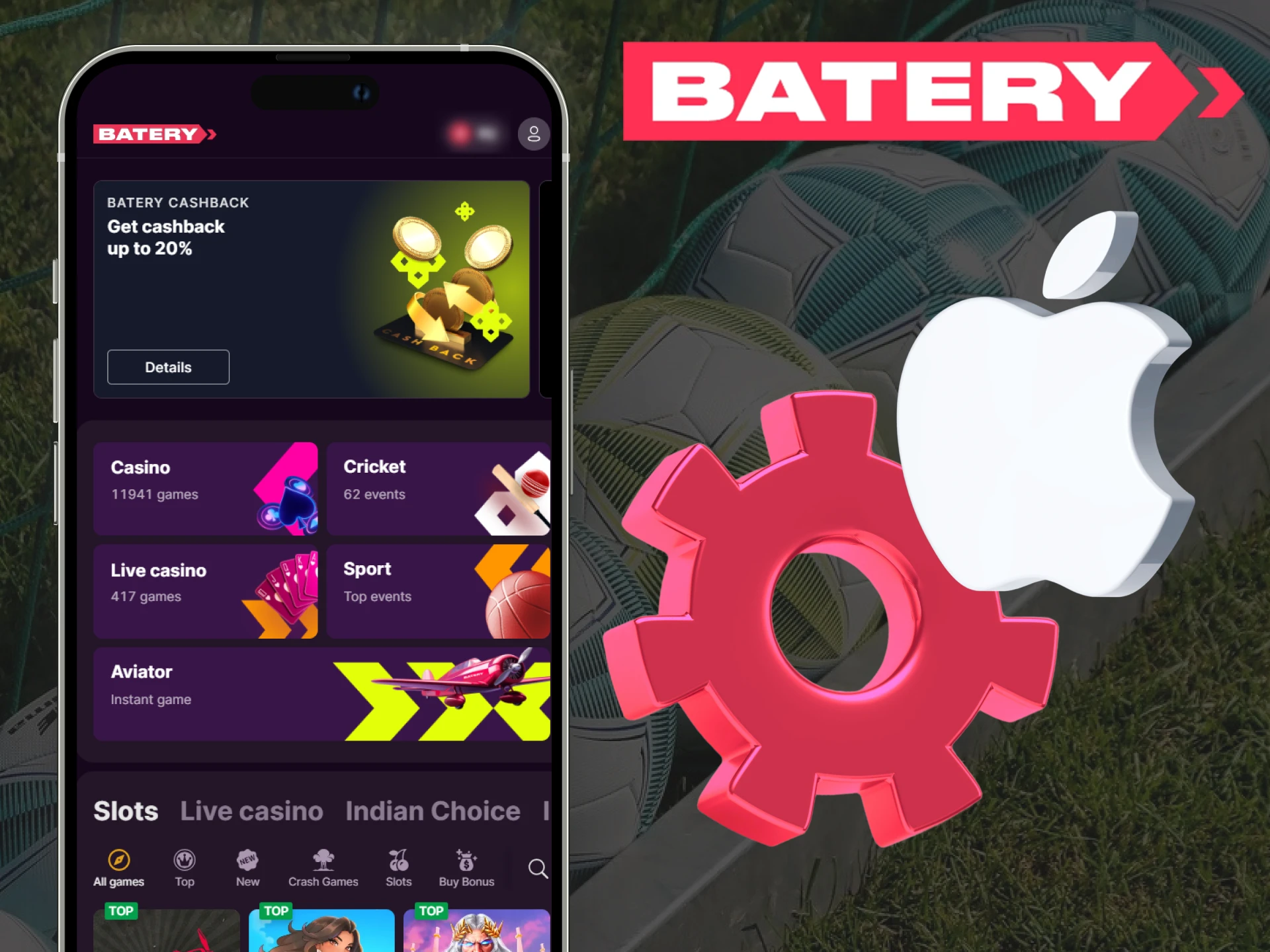 The system requirements for the Batery app on iOS devices are minimal.