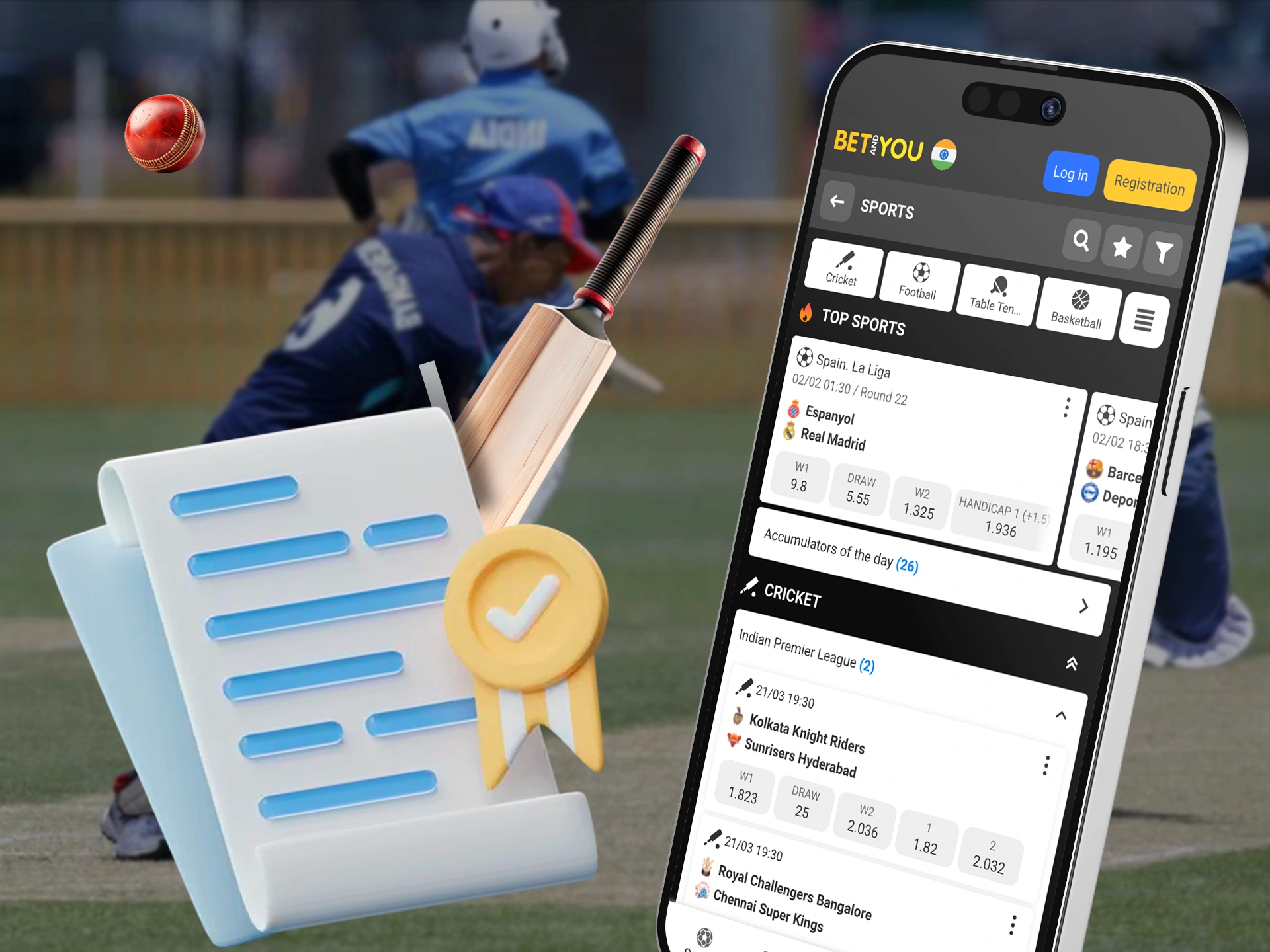 Learn about the legality of cricket betting on the bookmakers app.