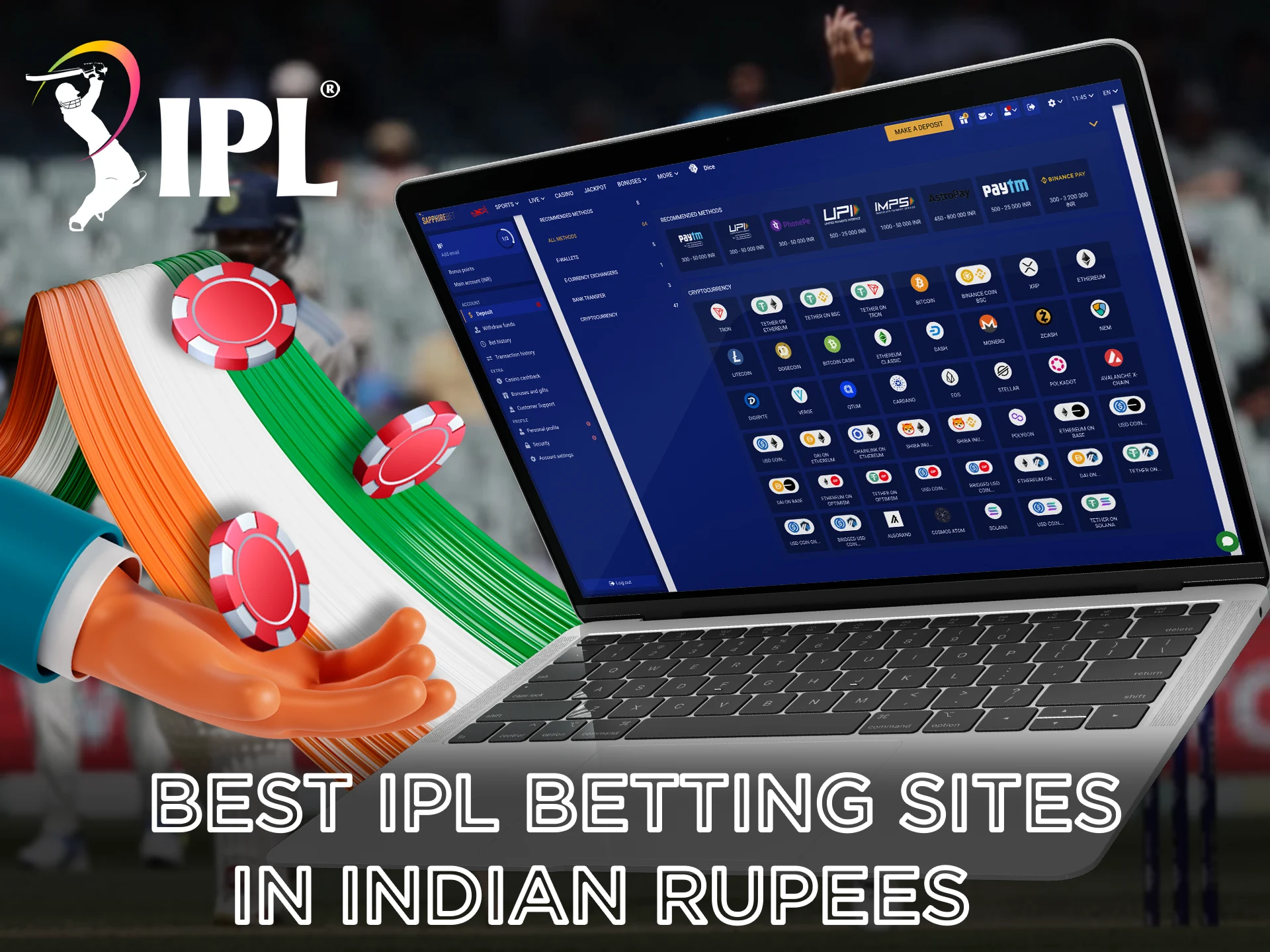 Find out which bookmakers work with Indian Rupees for betting.