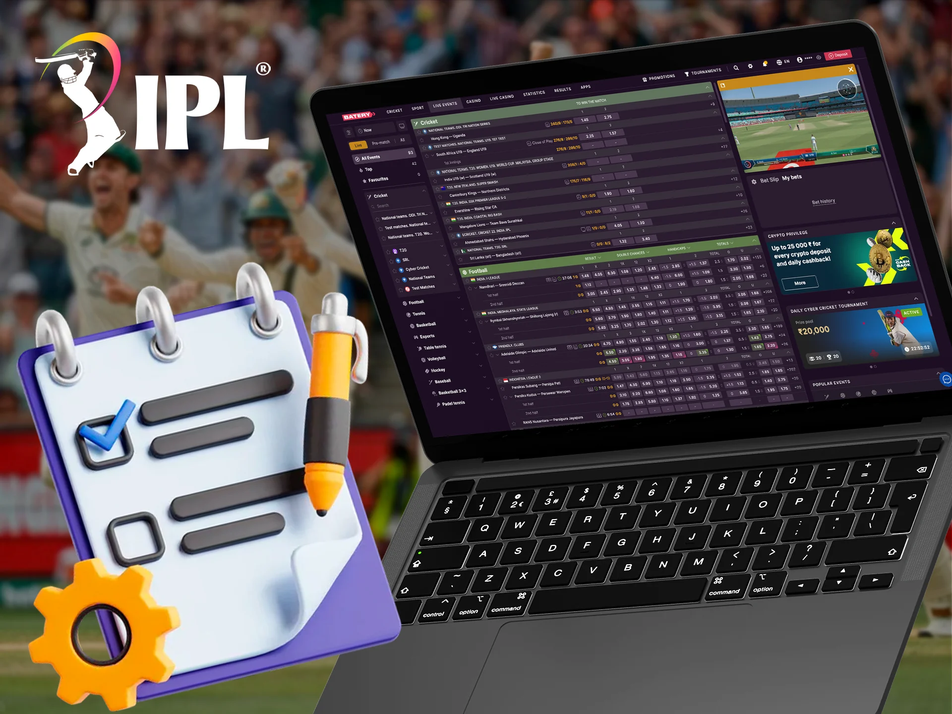 Find the right betting options for the IPL live tournament.