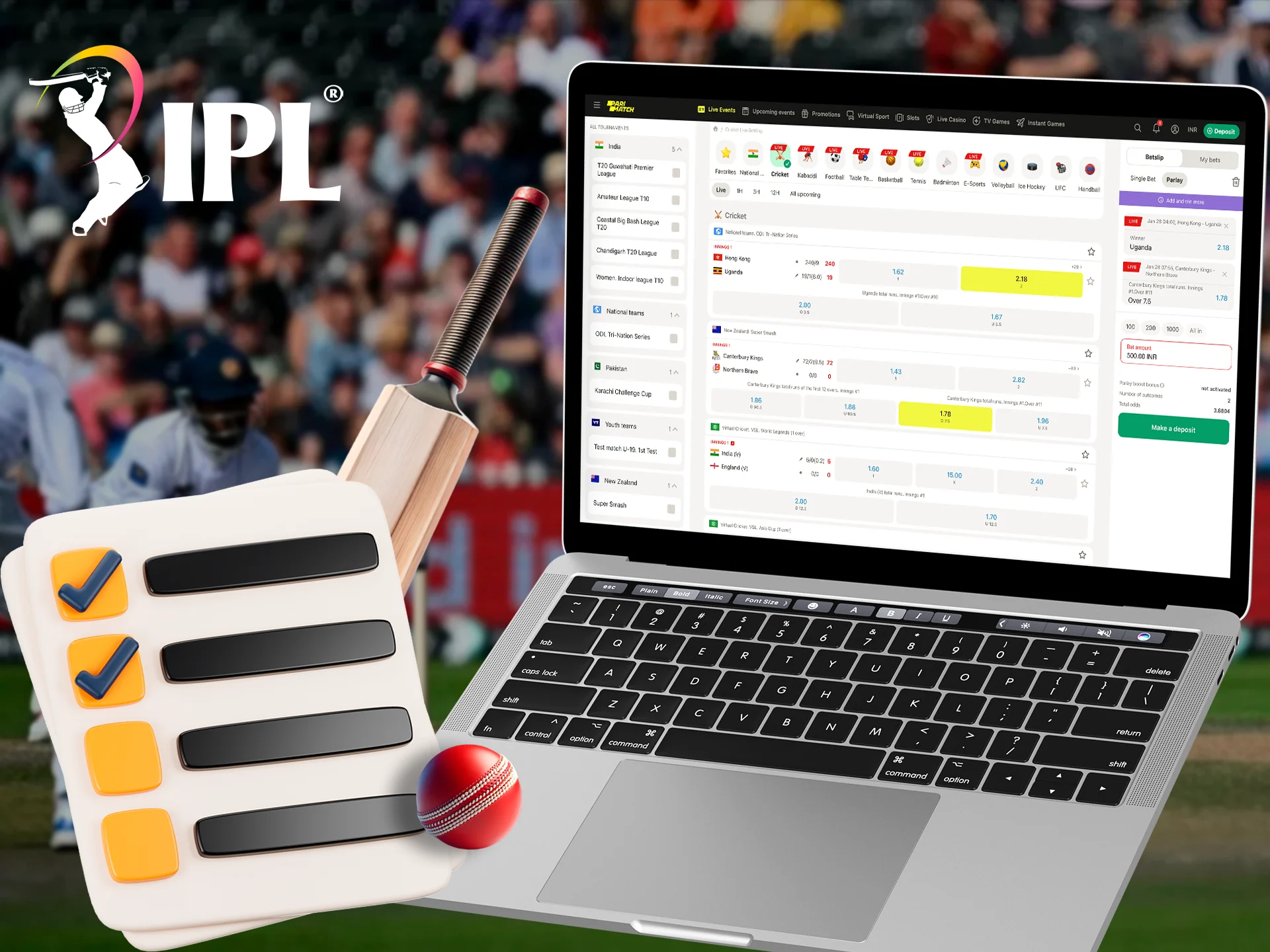 Use the available options to bid more accurately on the IPL.