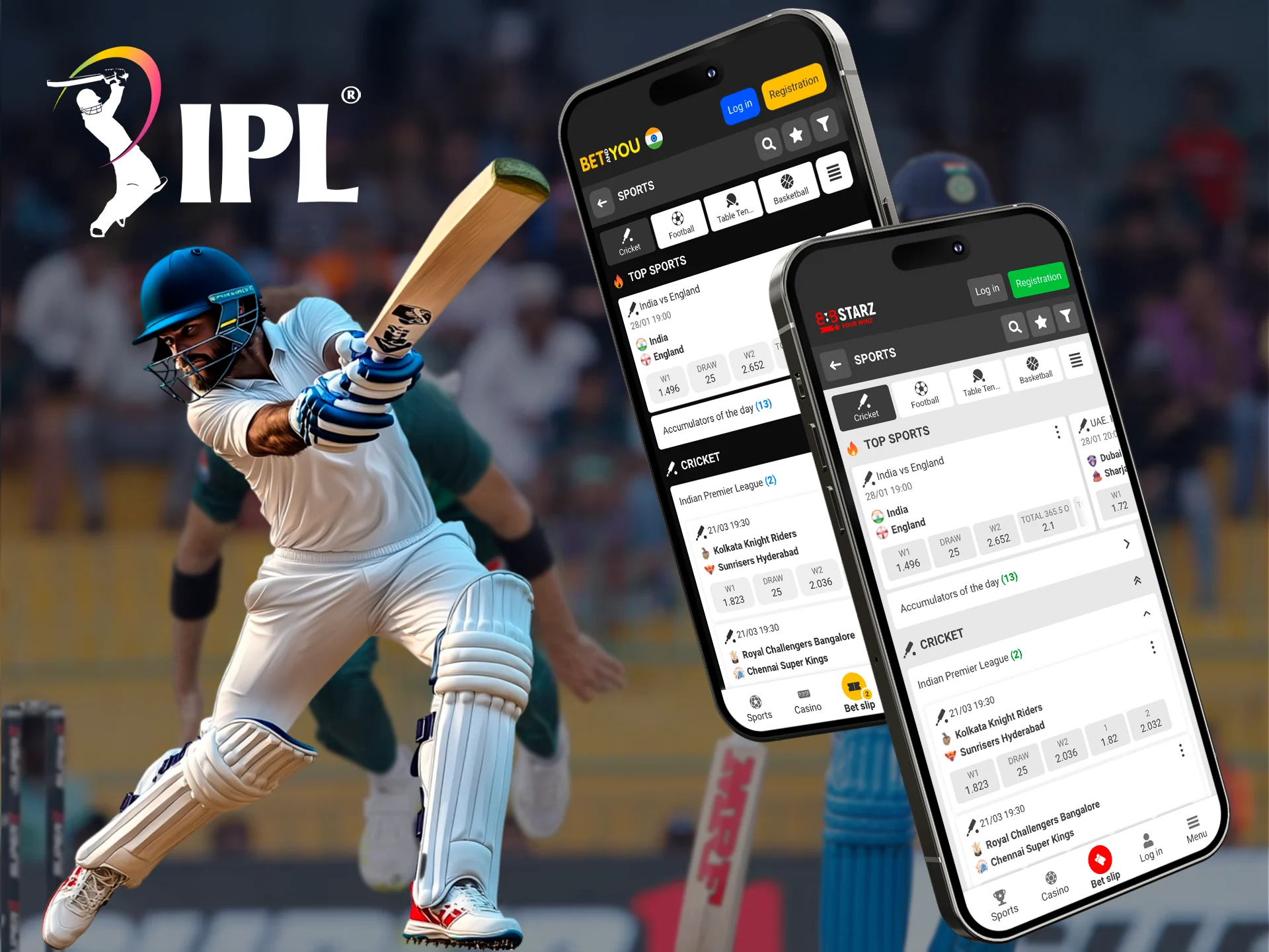 Use your cell phone to bet on IPL so you don't miss an important bet.