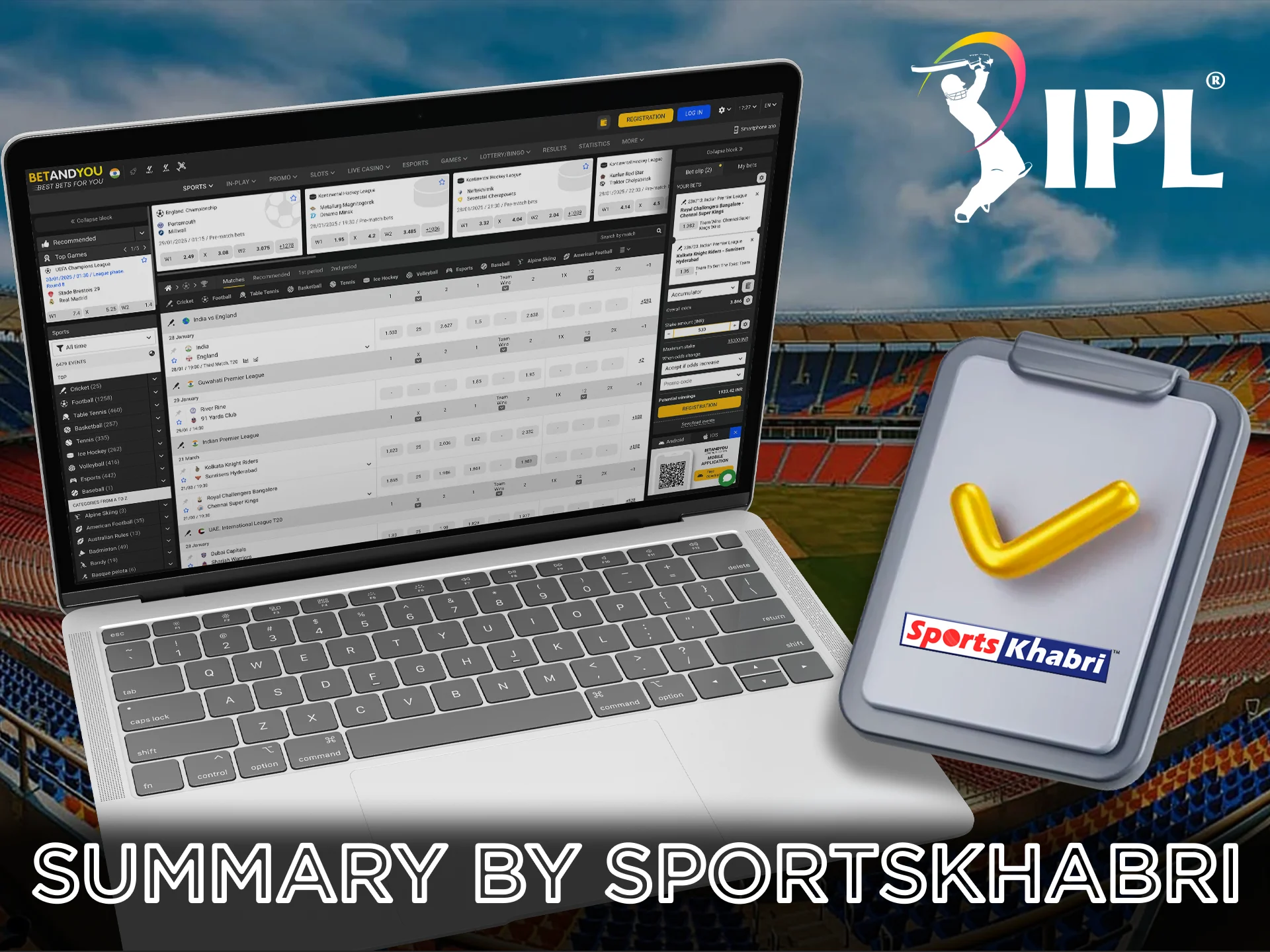 Read Sportskhabri pro team's opinion on IPL betting sites.