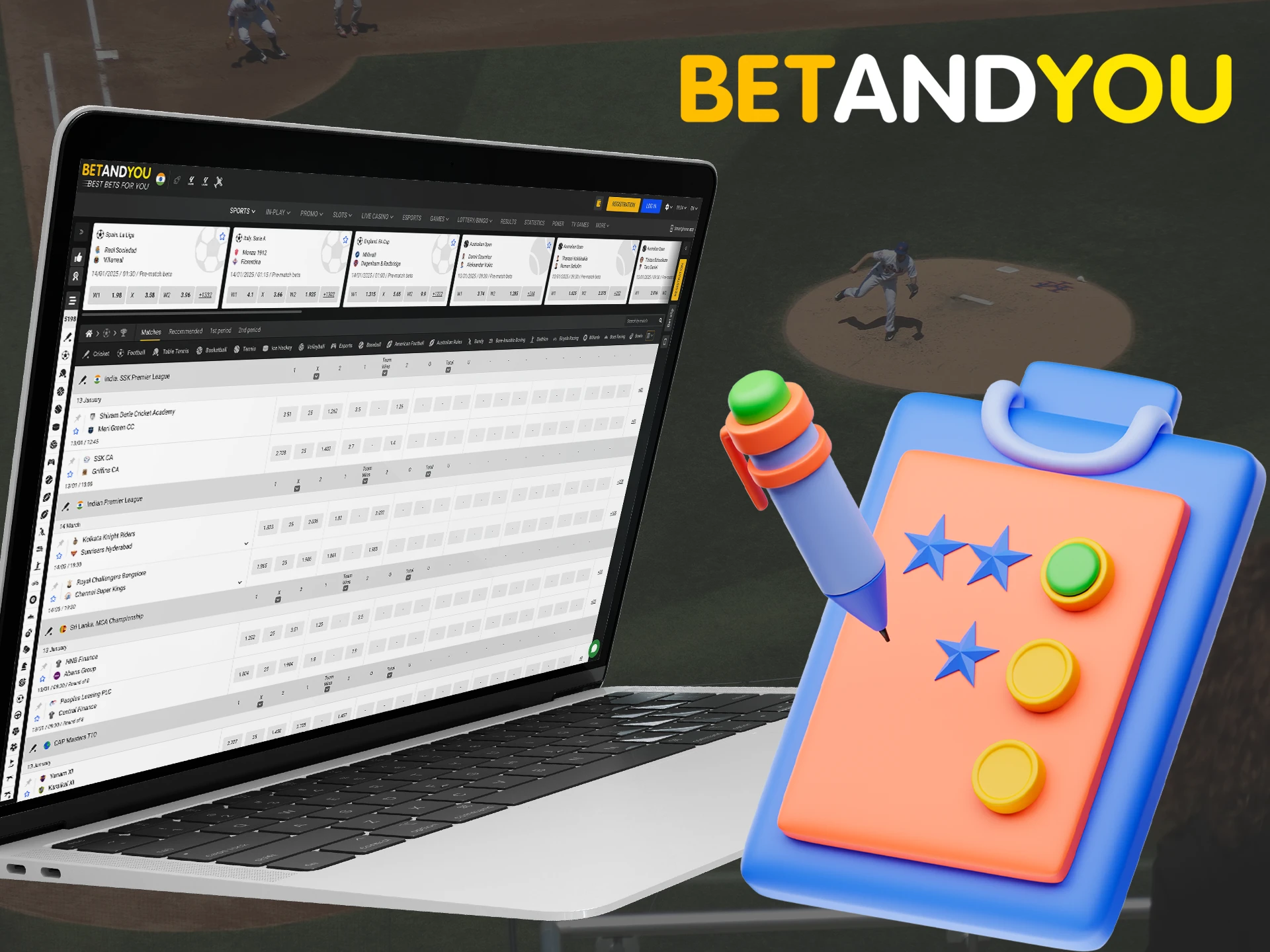 Choose for yourself the popular sports betting options at Betandyou.