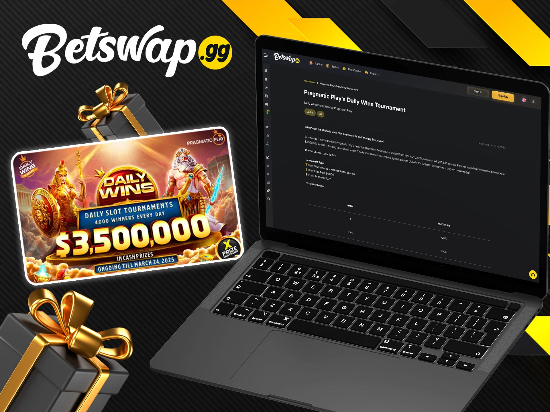 Participate in Pragmatic's Daily Tournaments with Betswap gg.