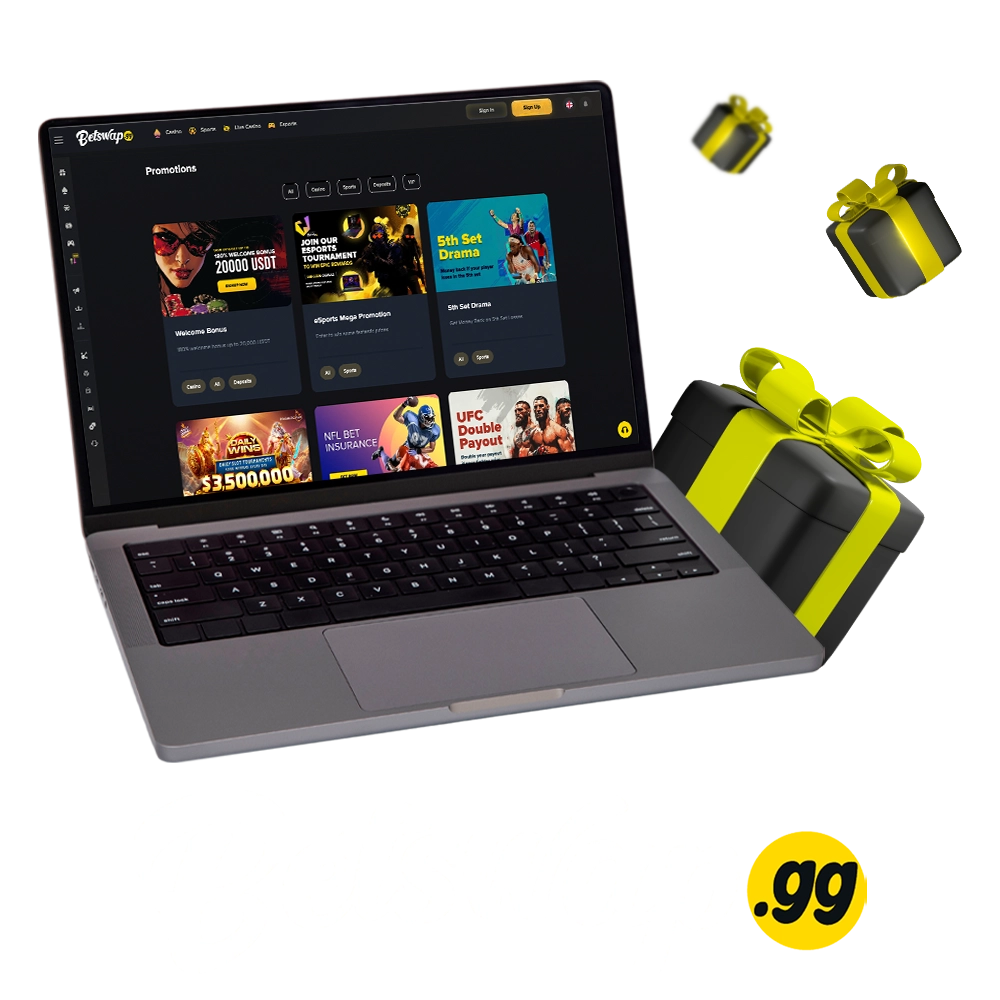 Find out what bonuses Betswap gg offers its players.