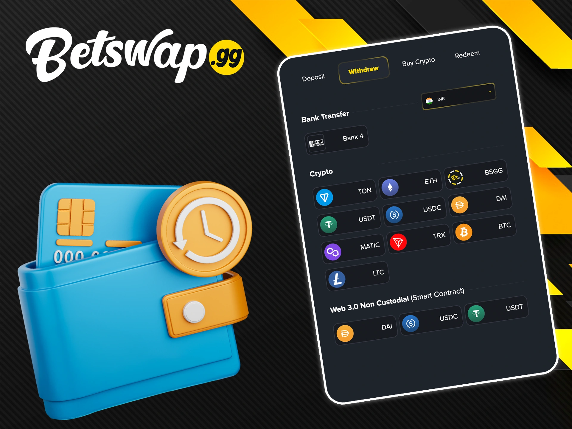 Find out how long it takes for your winnings to arrive from Betswap gg.