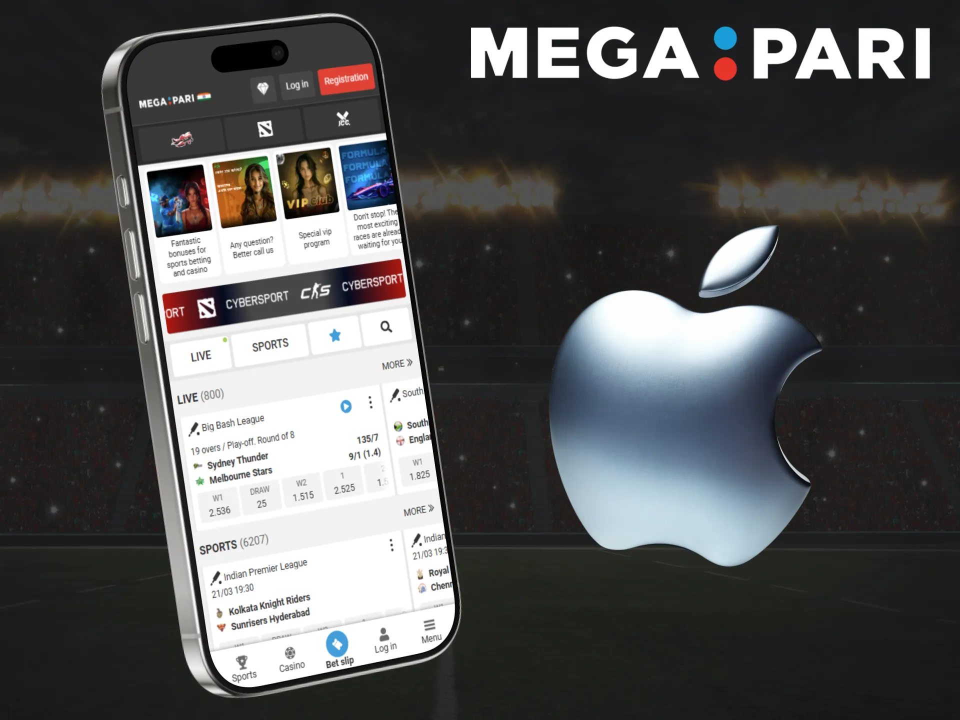 Discover the features of the Megapari app for iOS.