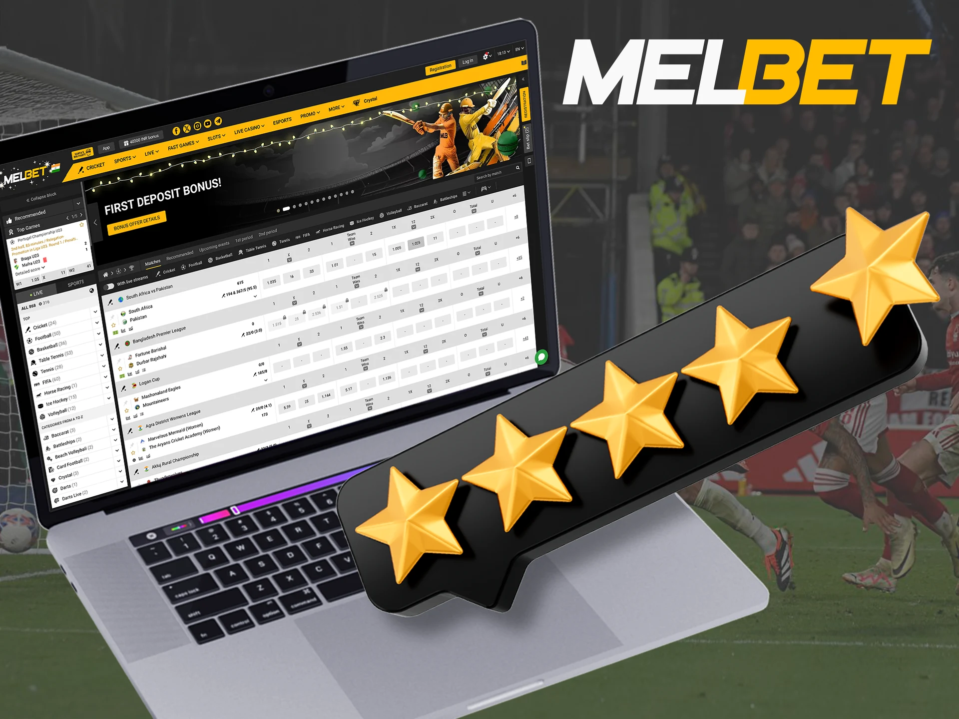 Read the conclusions about Melbet as for betting.