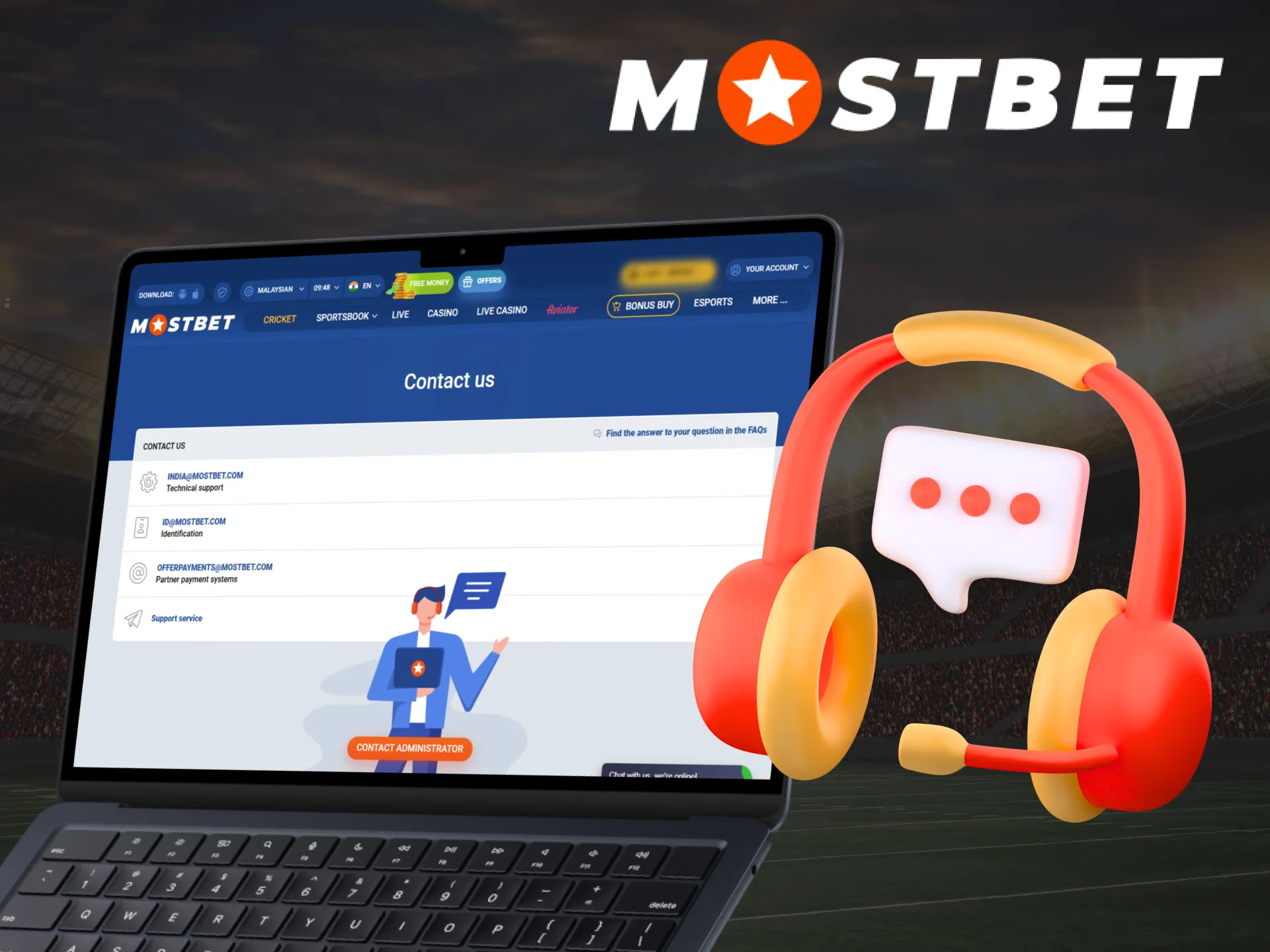 The website of Mostbet offers assistance to customers at any time.