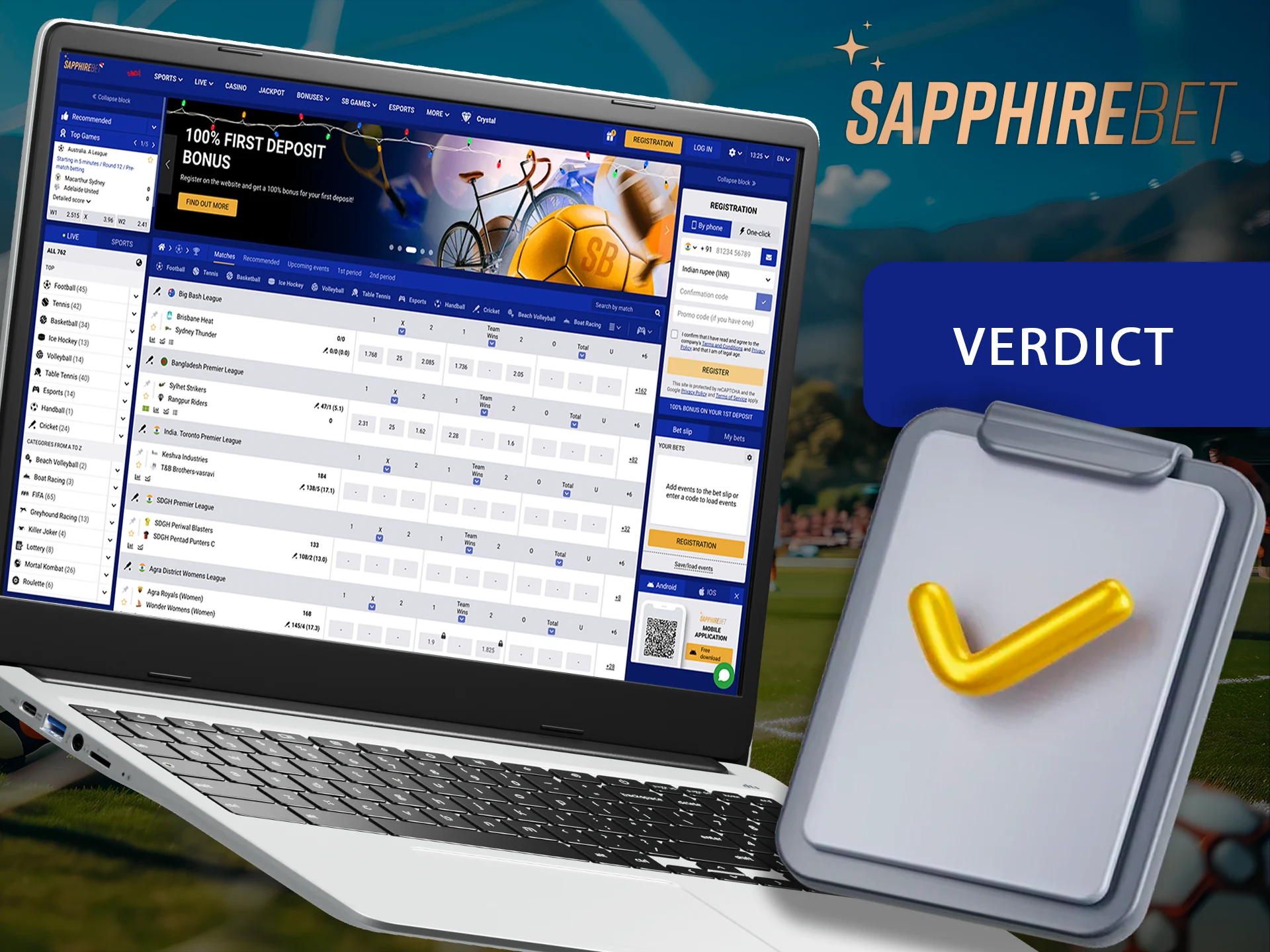 Read the verdict made by the Sportskhabri team at Sapphirebet.