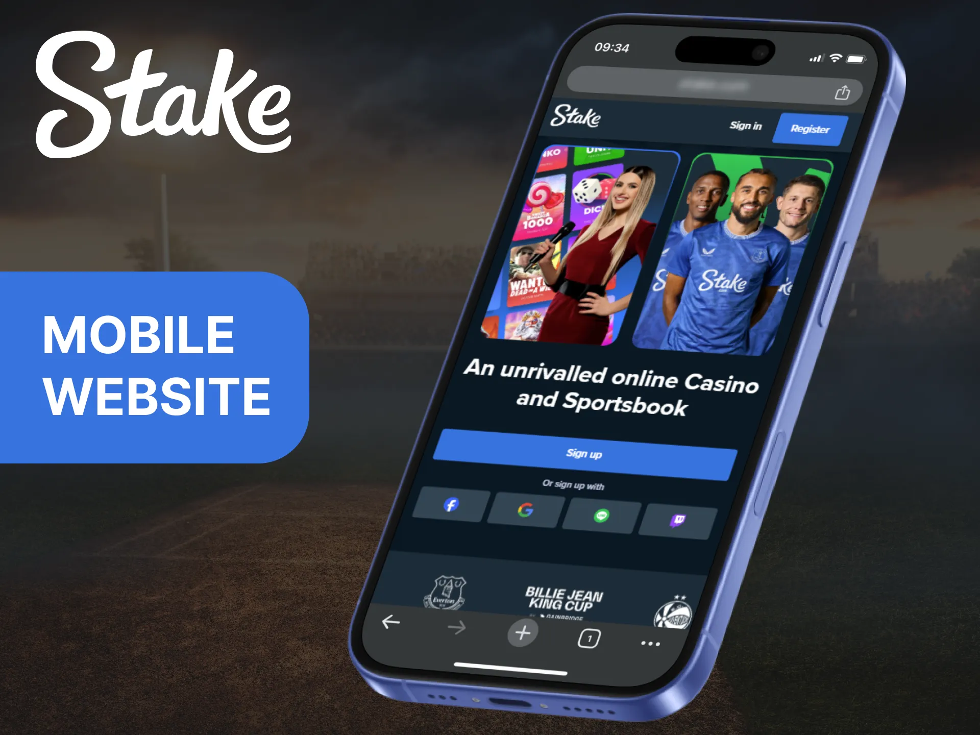 The Stake mobile platform provides a hassle-free mobile betting experience.