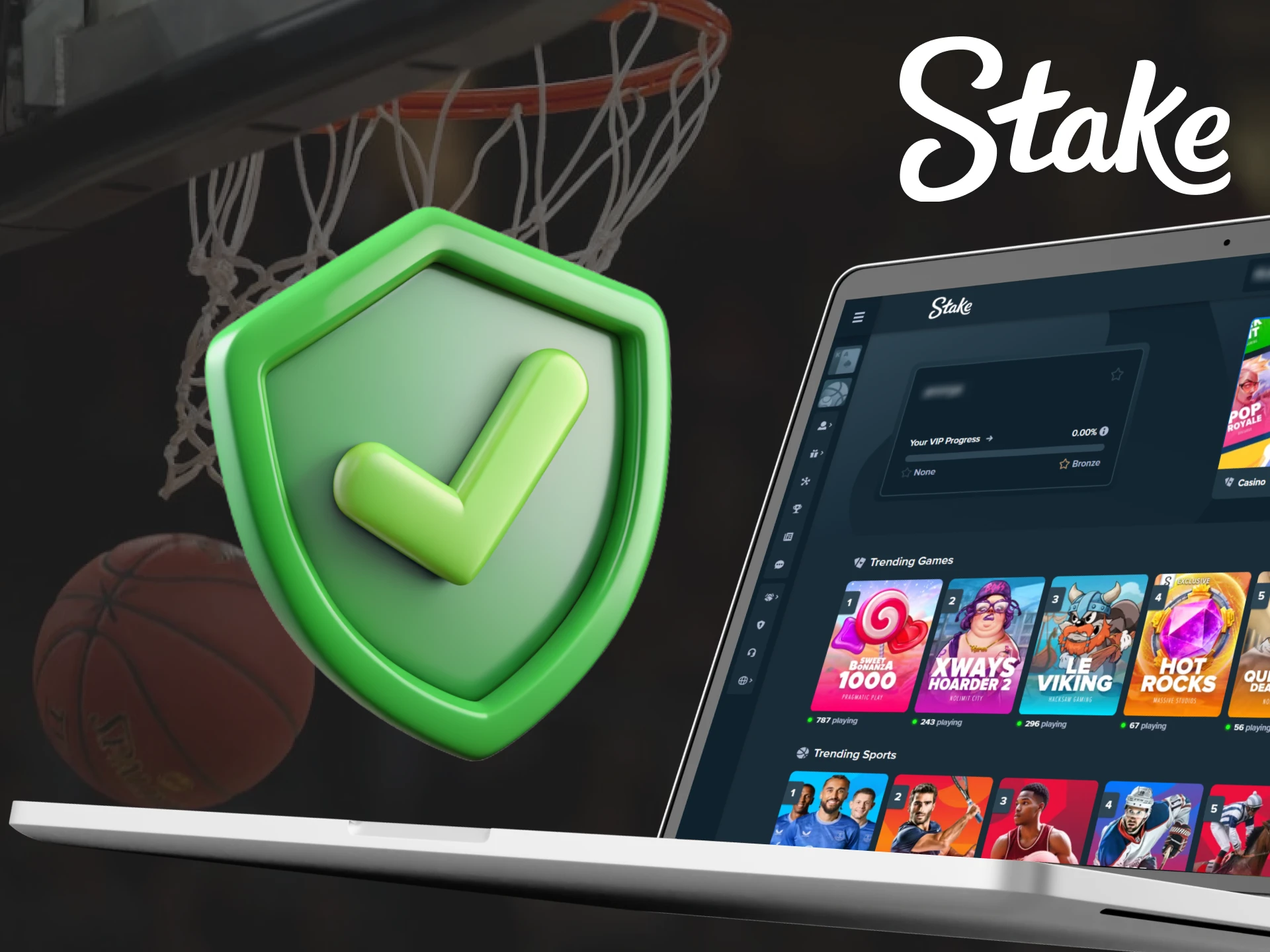 Stake online betting platform has a legal status in India.