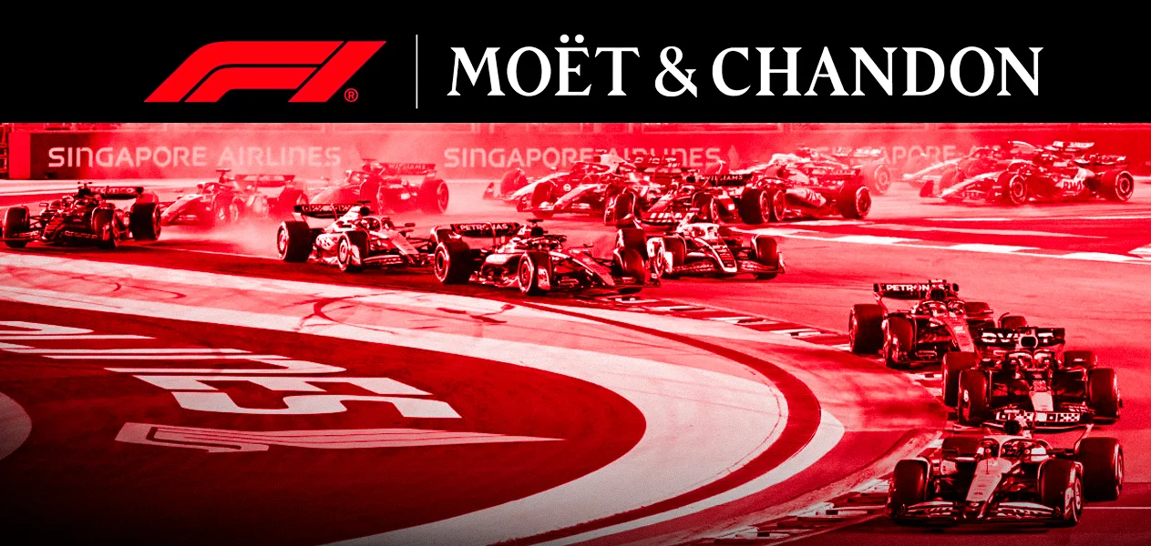 Formula One teams up once again Moët & Chandon