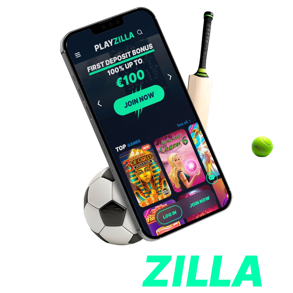 Be more mobile in betting with the Playzilla app.