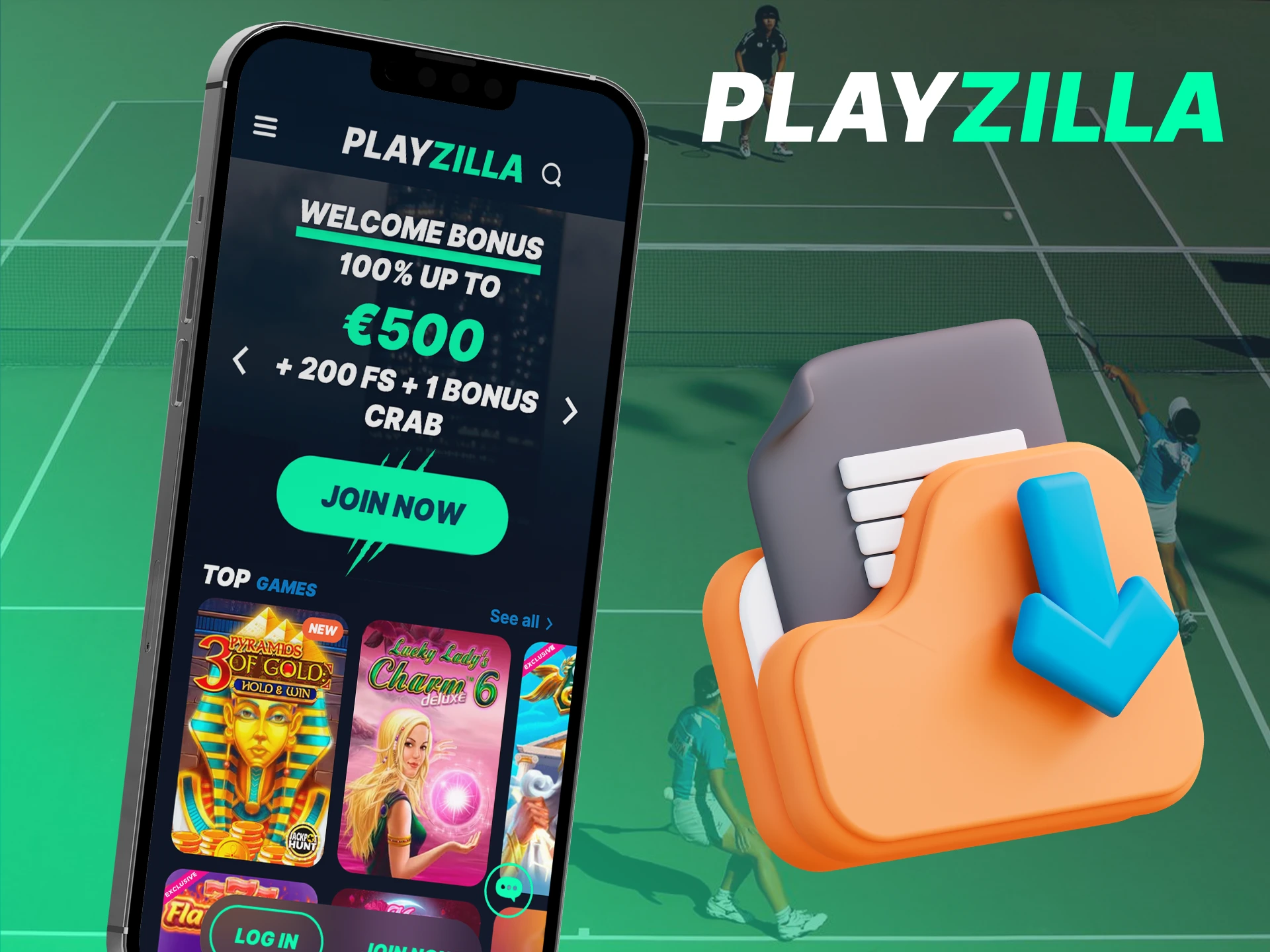 Learn how to install the Playzilla app on your smartphone.