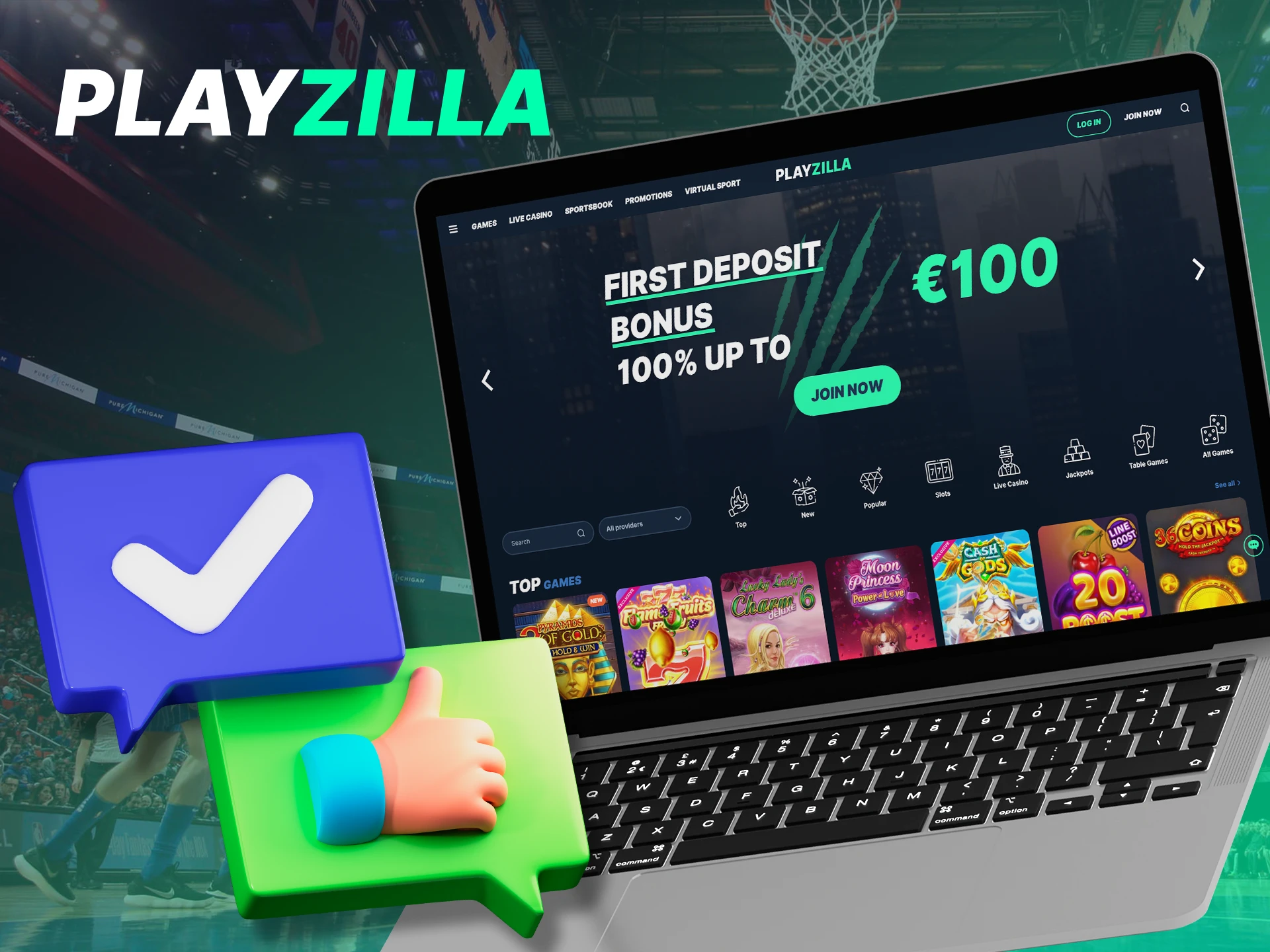 Find out what benefits await you when betting with Playzilla.