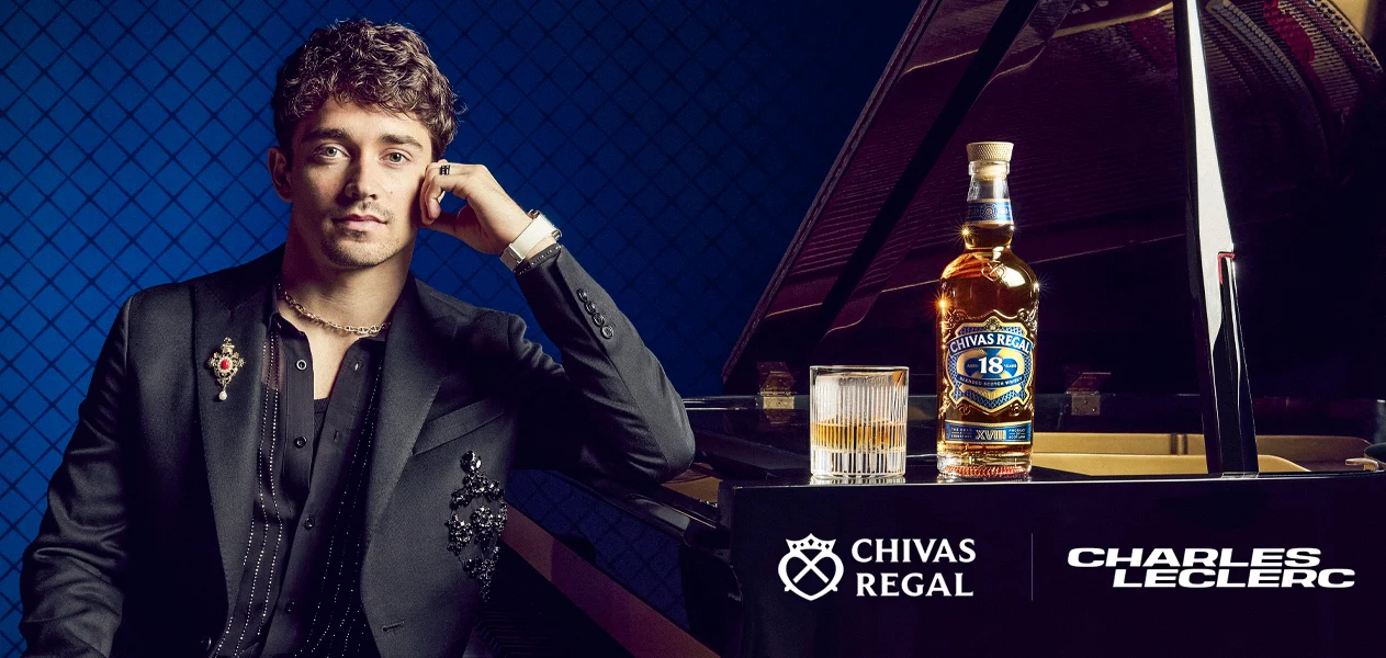 Charles Leclerc new partnership Chivas Regal