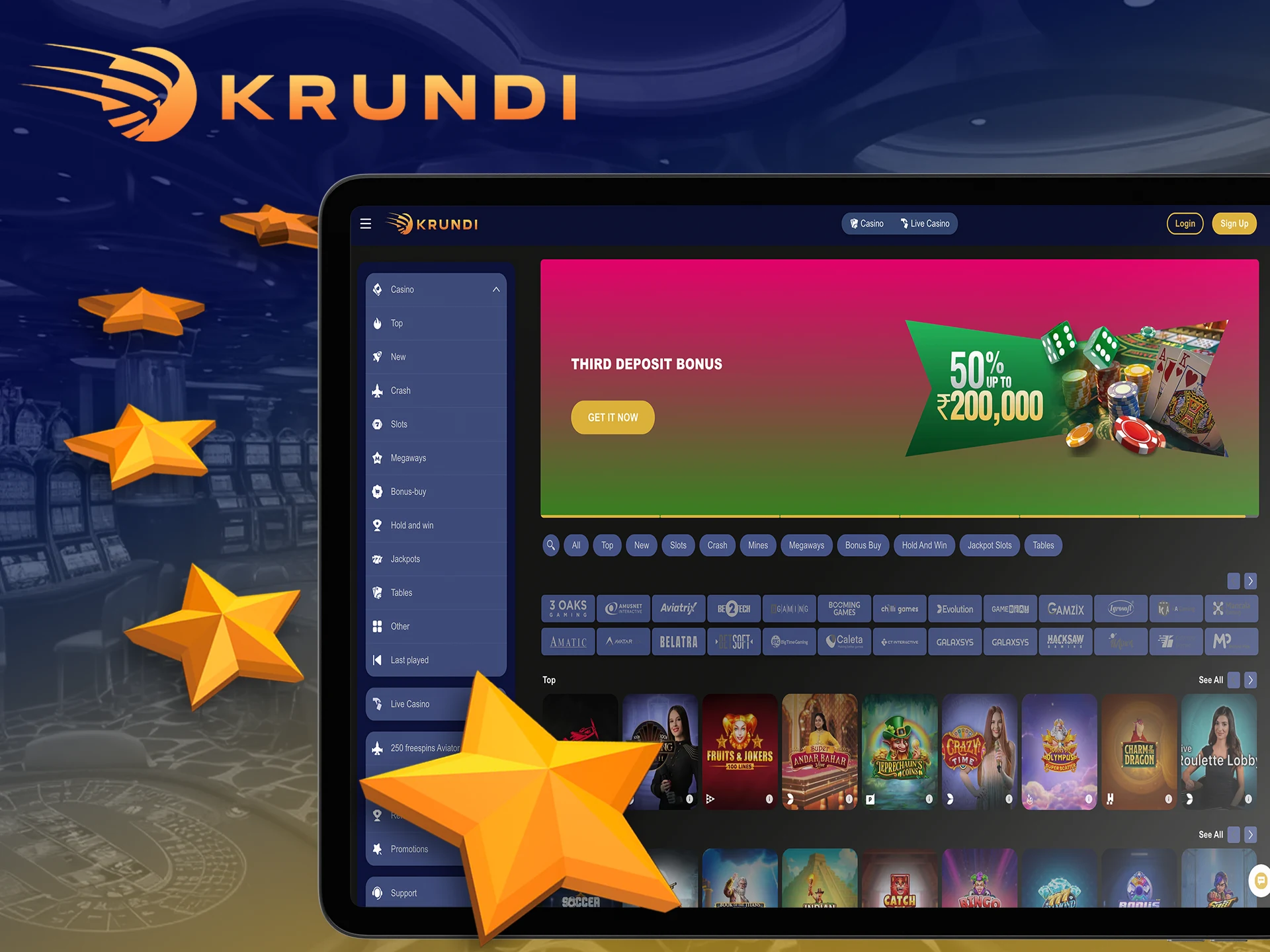 Learn about all the benefits of betting on Krundi.