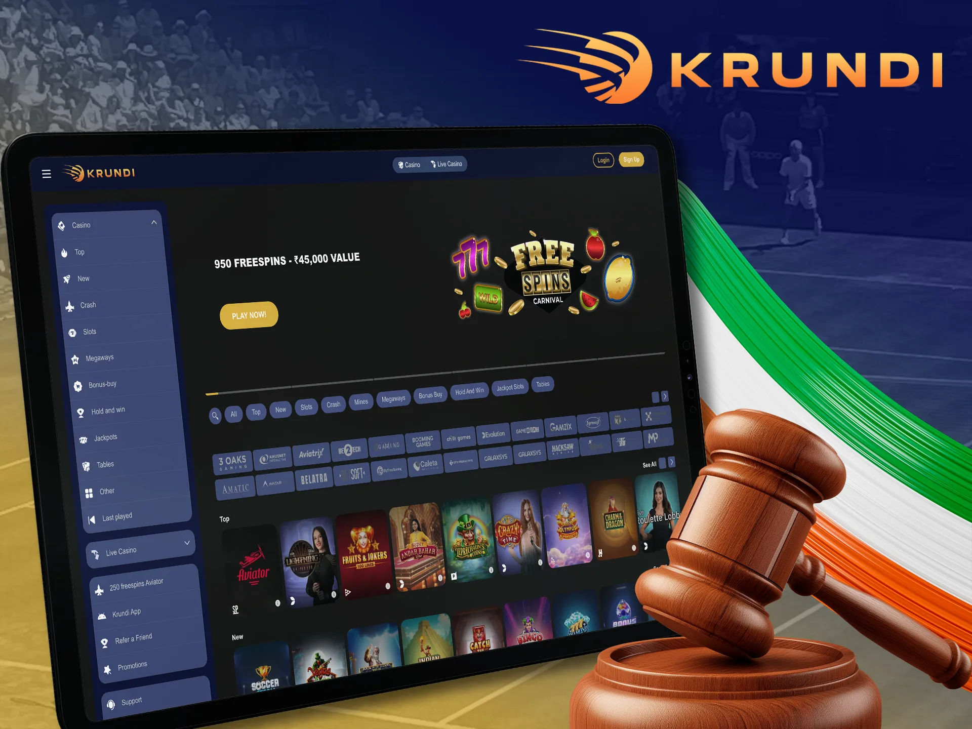 Betting on Krundi is completely legal in India.
