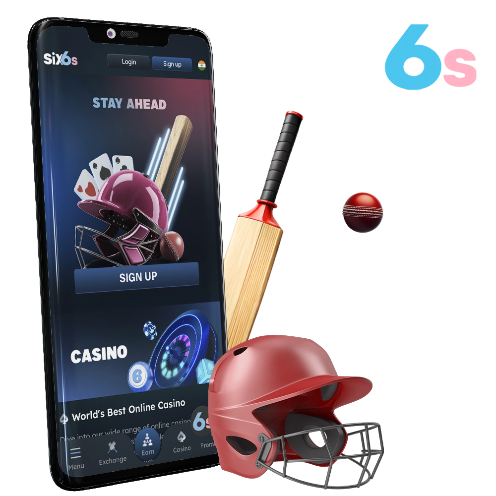 Place your bets on sports and casino with the Six6s app.