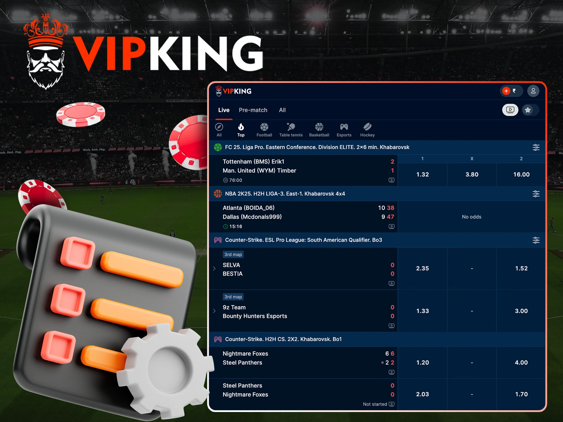 Use exact win betting options at VipKing.