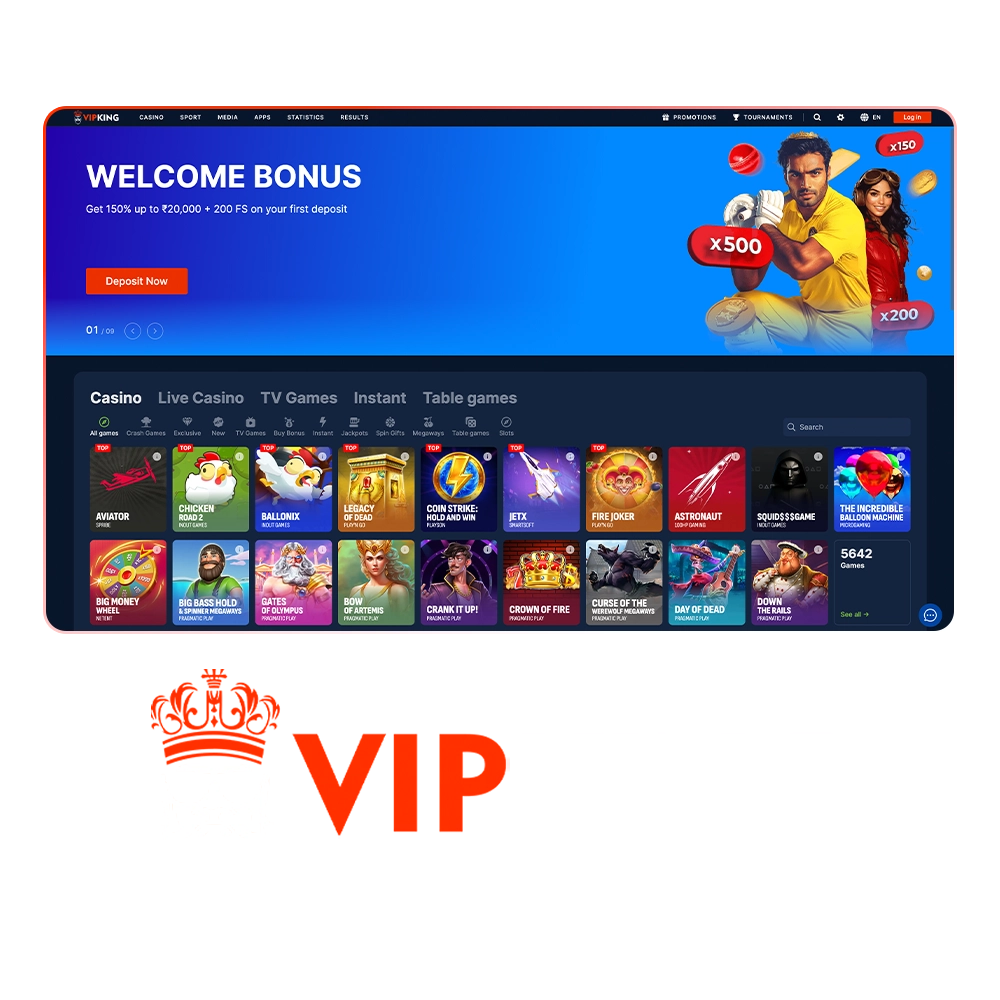 Find out more and start betting on VipKing.