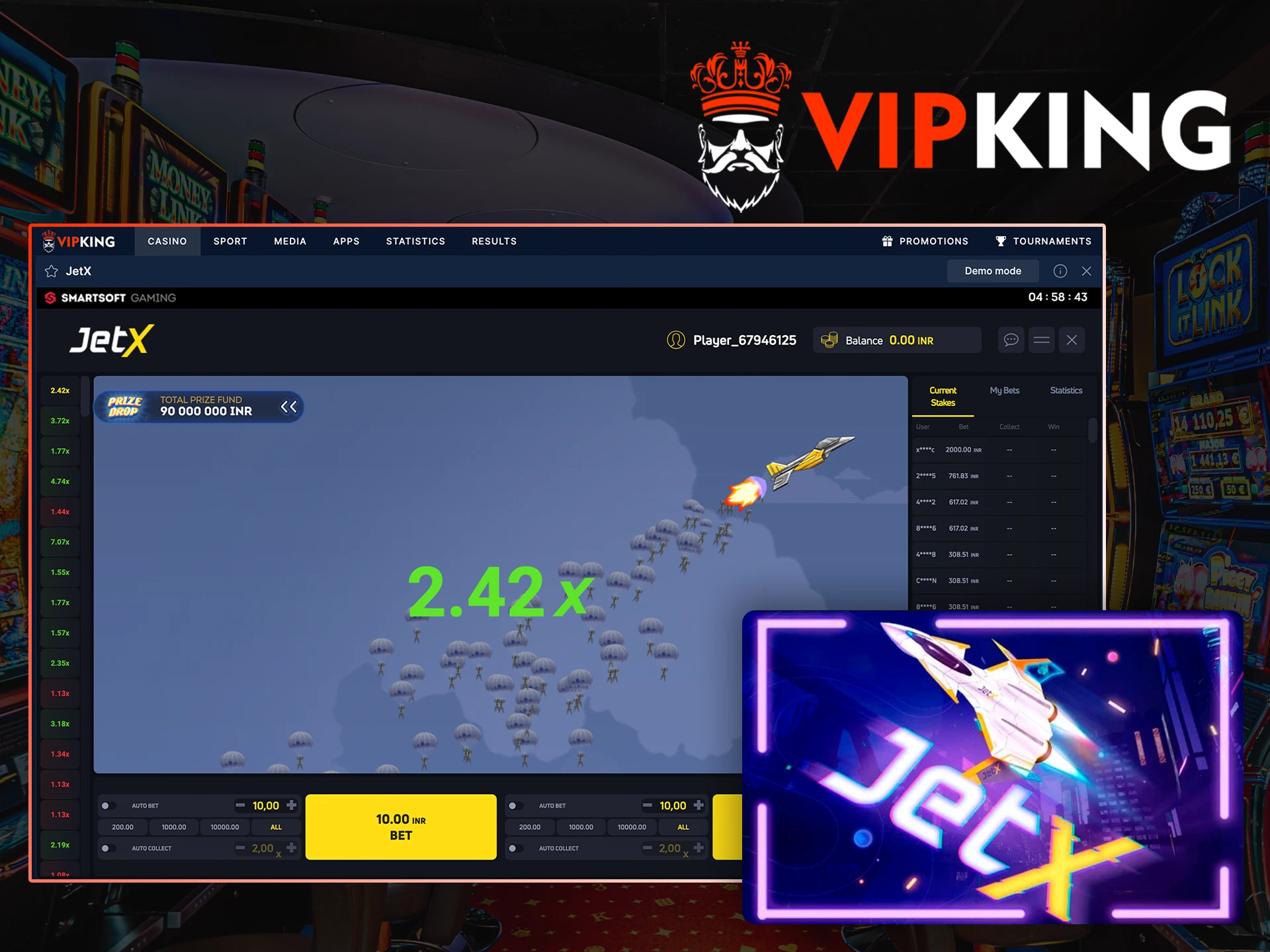 The best odds await you at JetX.