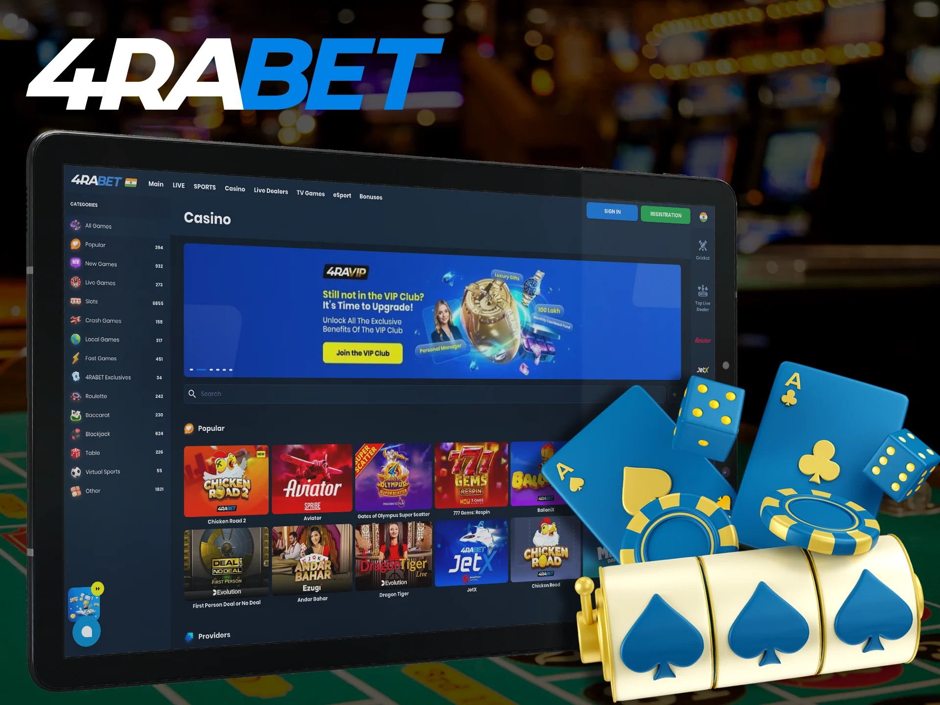 Spin roulette in casino games at 4Rabet.