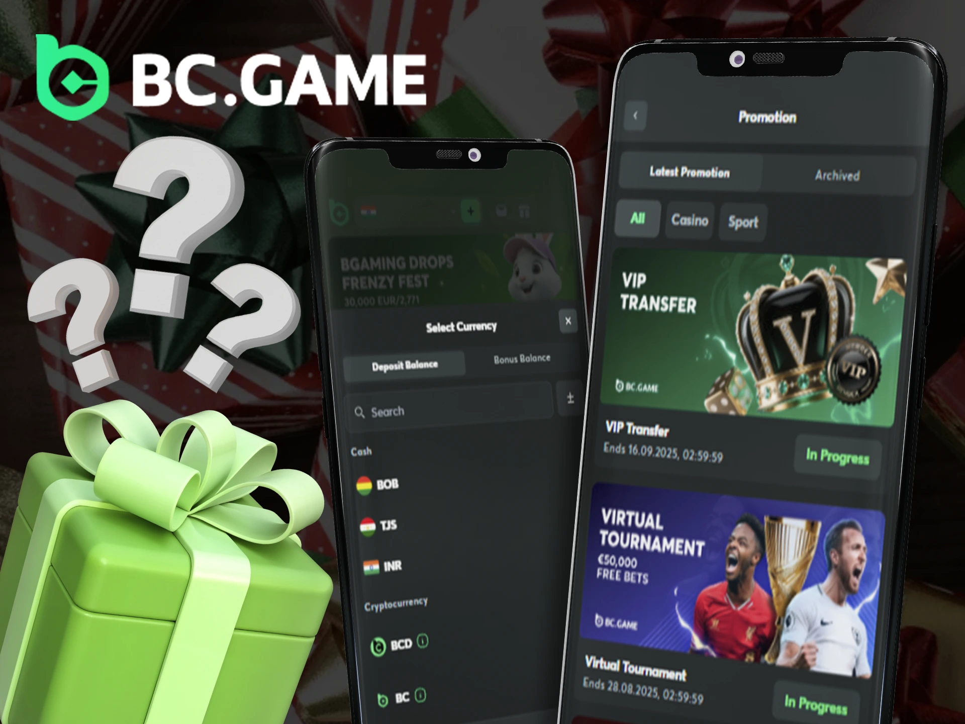 Fulfil the conditions to receive a welcome bonus from BC Game.