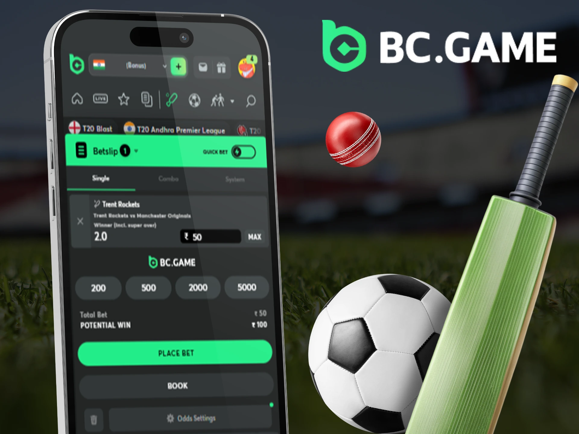 Make your choice in sports betting at BC Game.