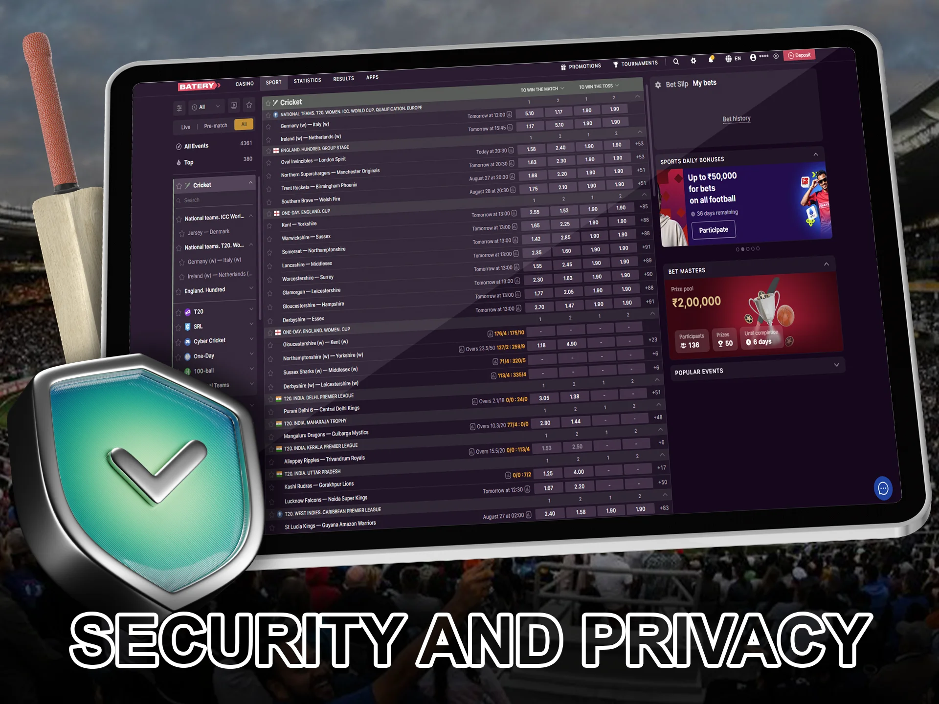 We suggest choosing only safe bookmakers.