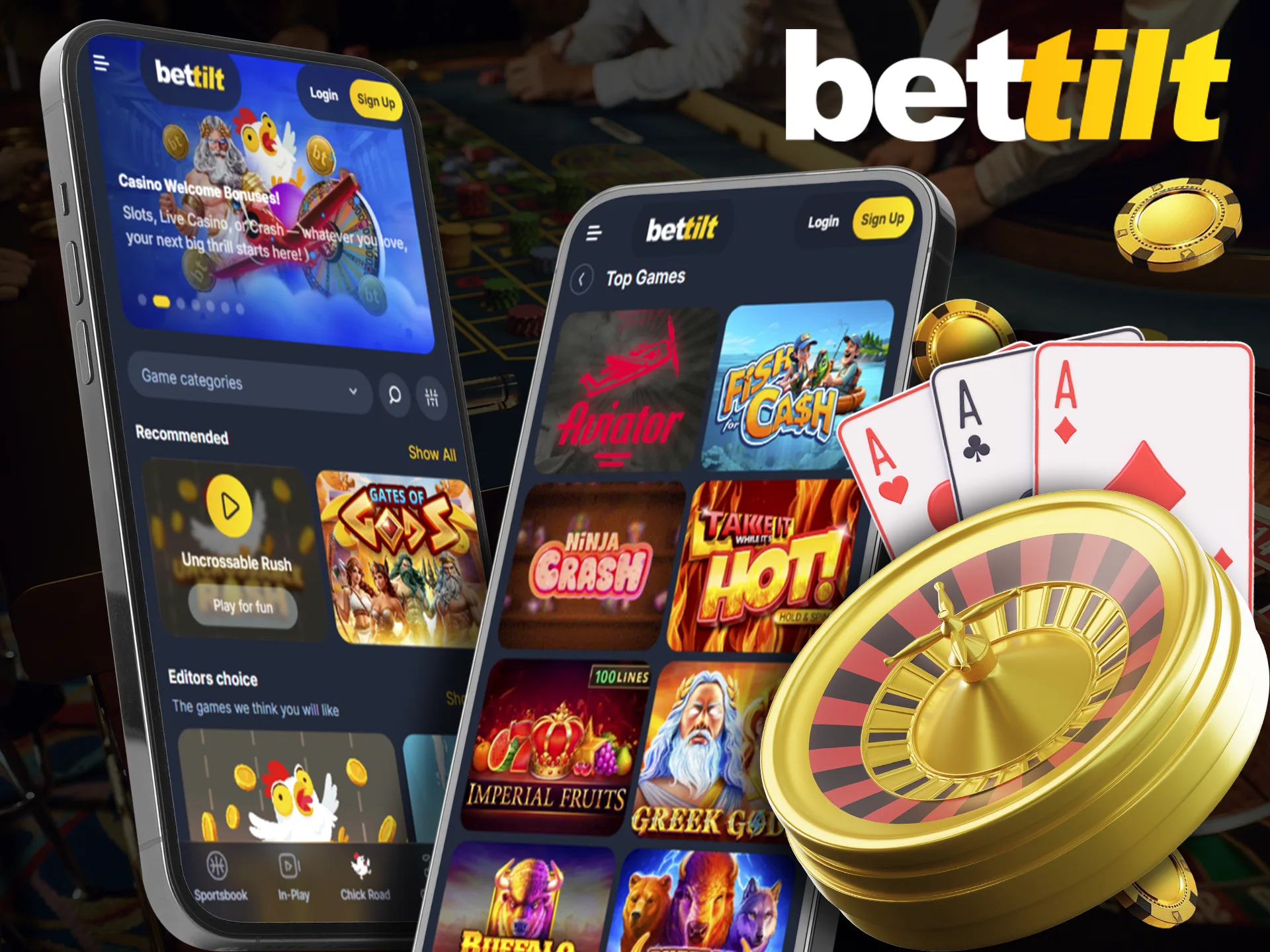 Good luck awaits you with casino inserts at Bettilt.