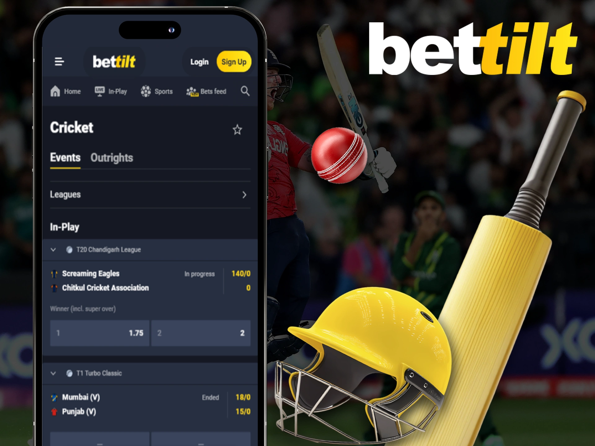 Bet on your favorite cricket team to win with Bettilt.