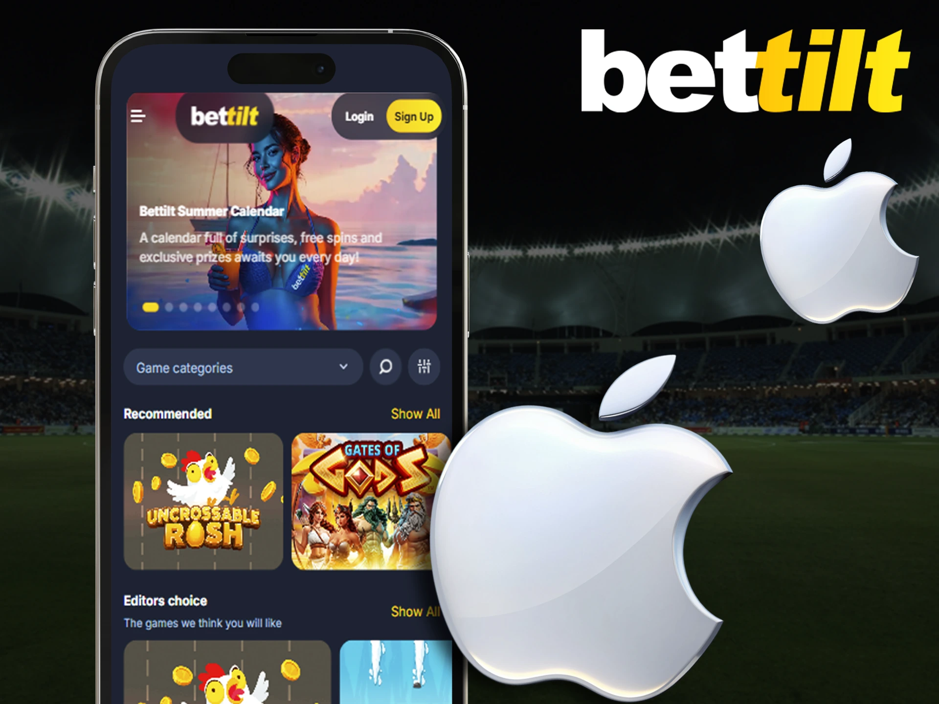 Install the Bettilt app on your smartphone to access quick bets.