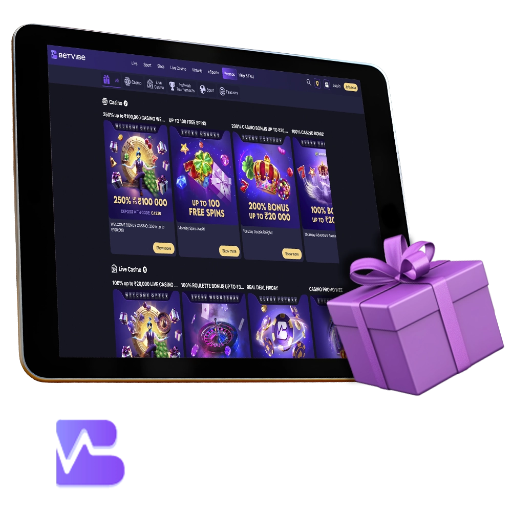 Win big with BetVibe bonuses.