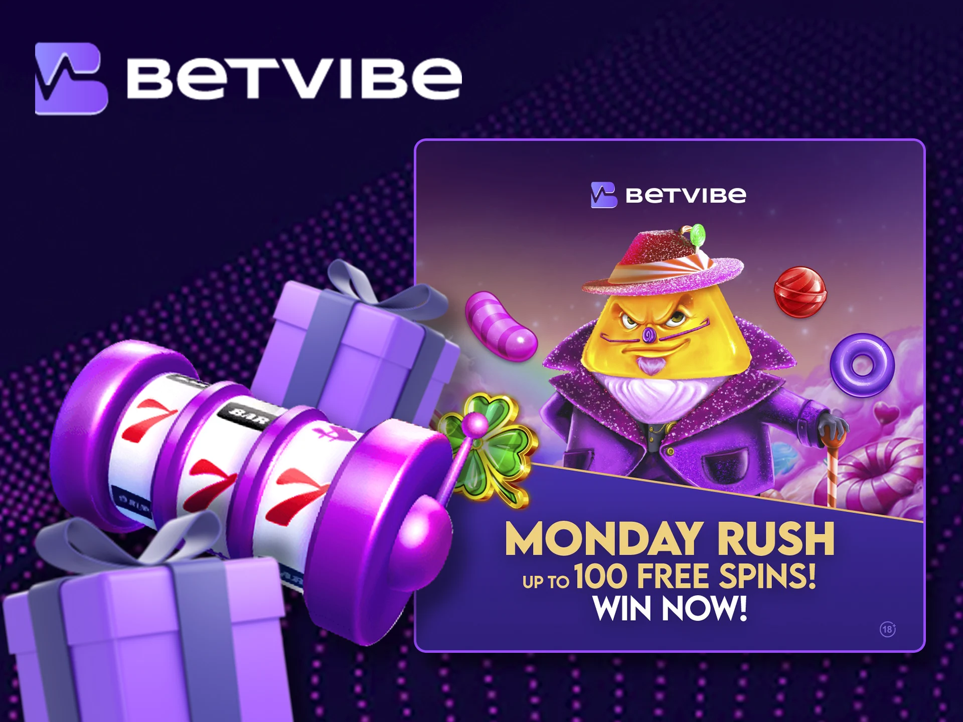 Multiply your deposit with the Monday bonus at BetVibe.